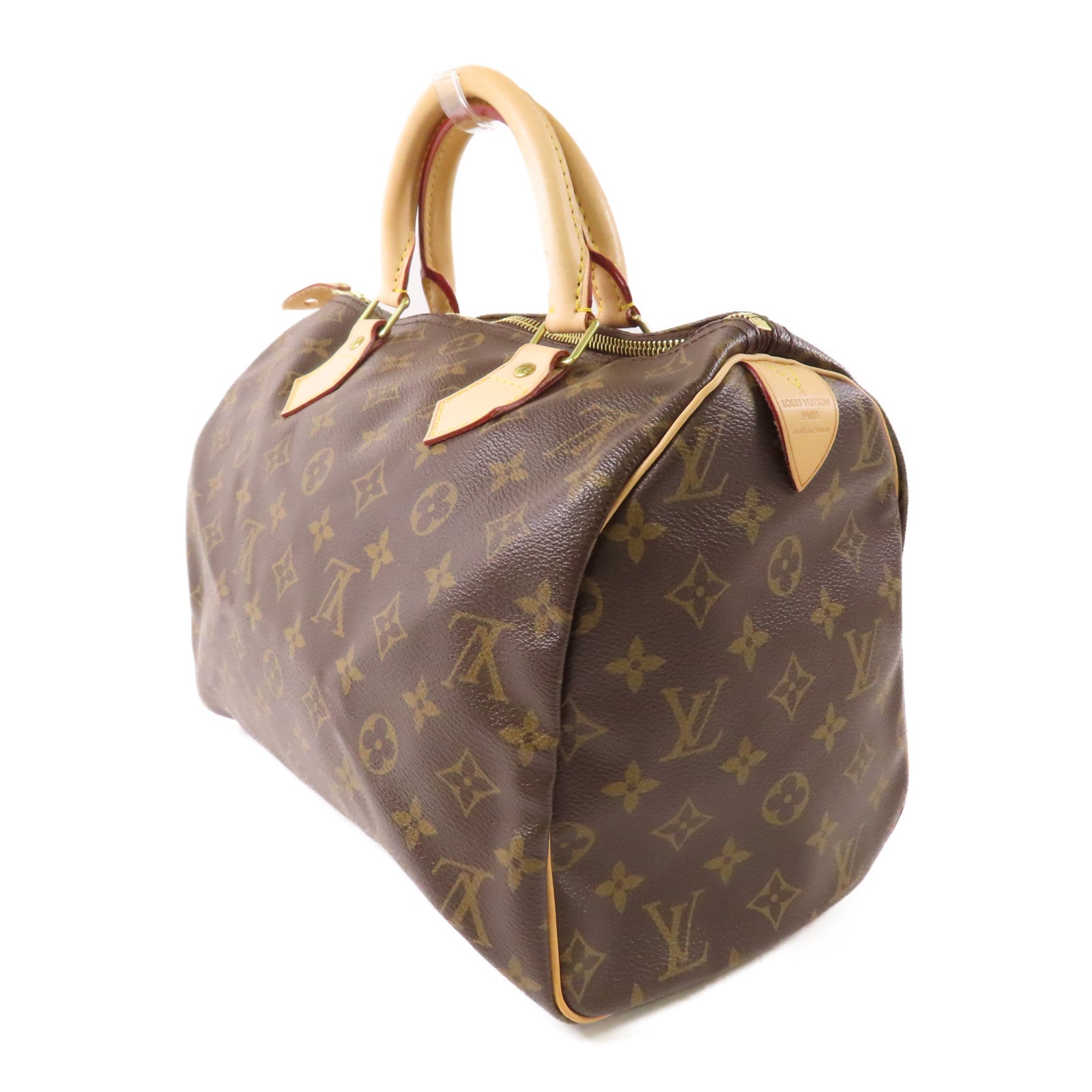 LOUIS VUITTON Monogram Speedy 30金扣手挽袋