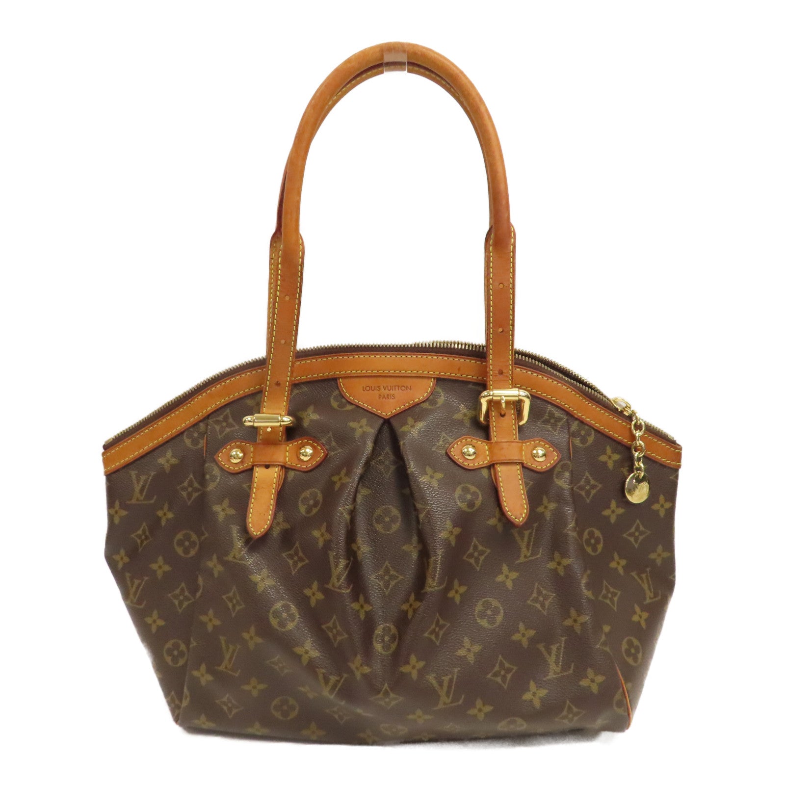 LOUIS VUITTON 【激減優惠】Monogram Tivoli GM金扣肩背袋啡色
