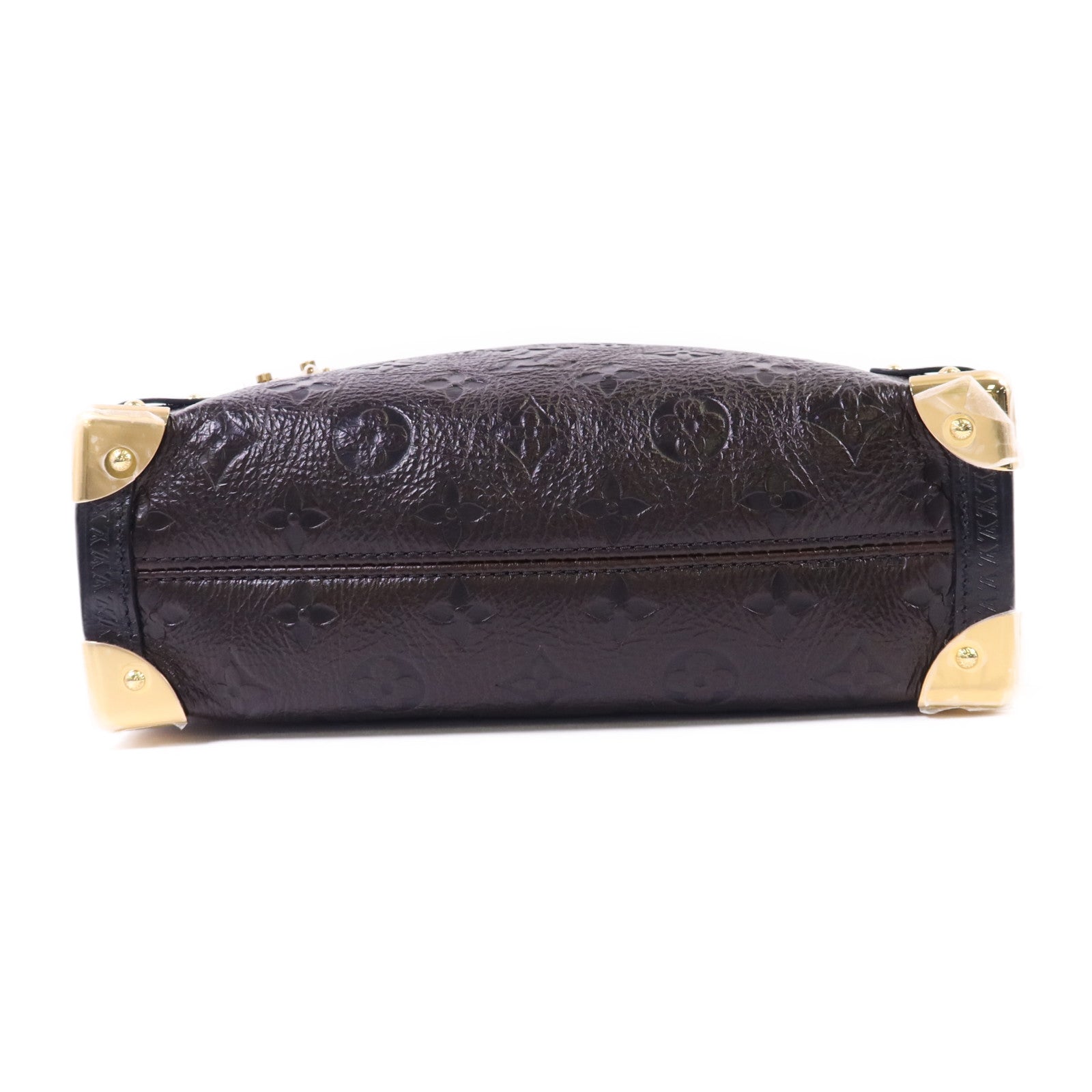 LOUIS VUITTON Monogram Saga Side Trunk MM金扣手挽肩背兩用袋