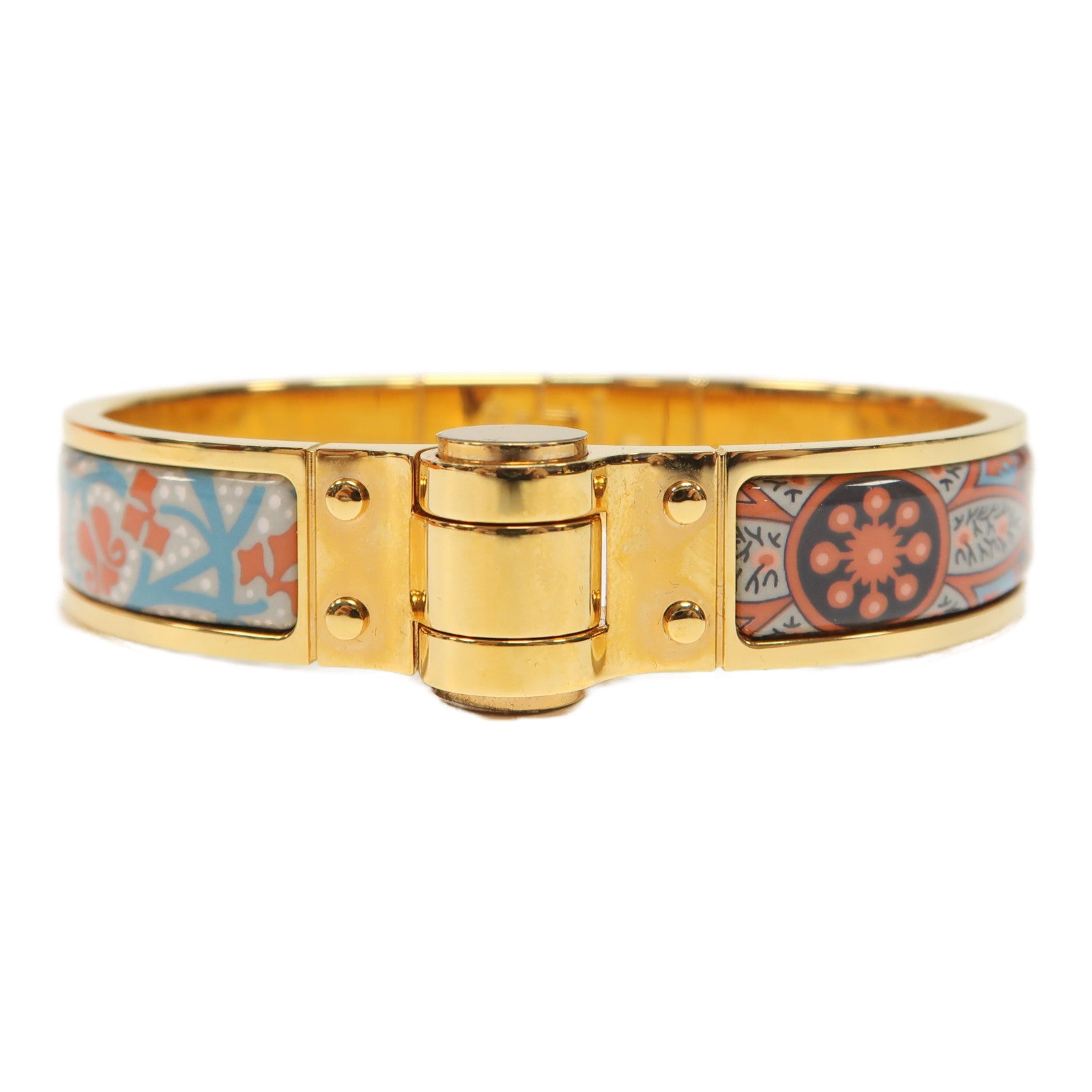 HERMES 金屬Charmierm Bracelet手鐲金色/彩色