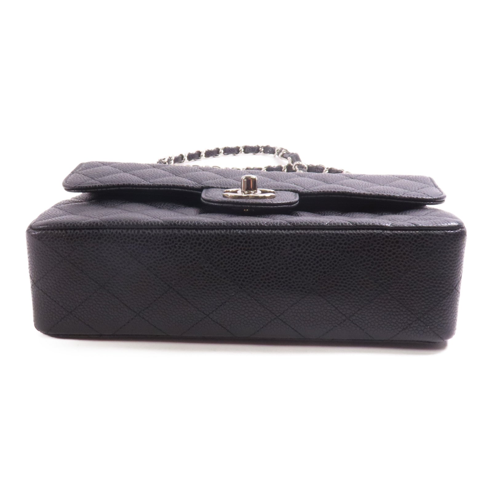 CHANEL 牛皮皮革Classic 23銀扣鏈帶肩背袋