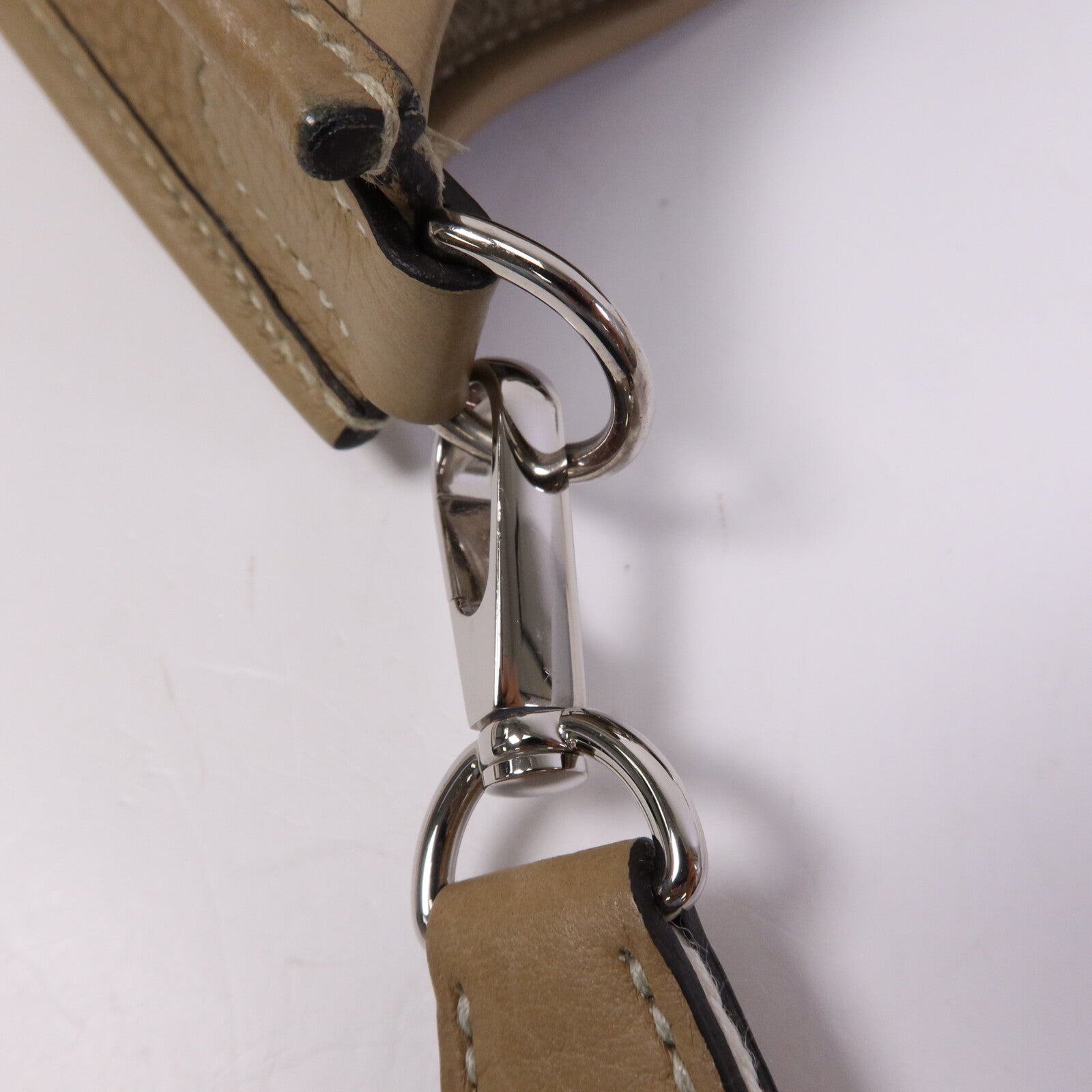 HERMES Clemence皮革Evelyne TPM銀扣肩背袋
