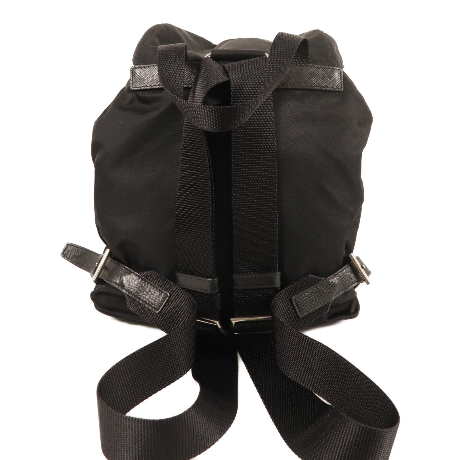 PRADA 尼龍Backpack銀扣背包