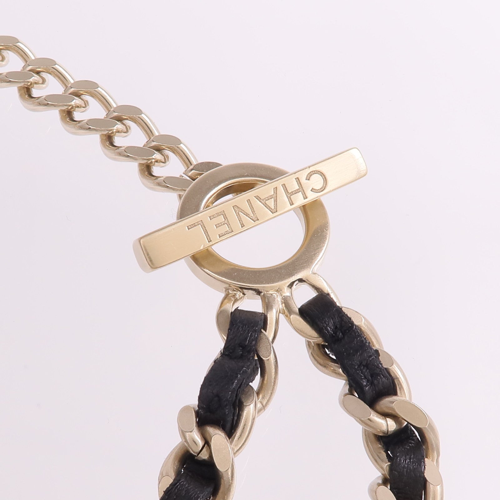 CHANEL 金屬/皮革Necklace項鍊