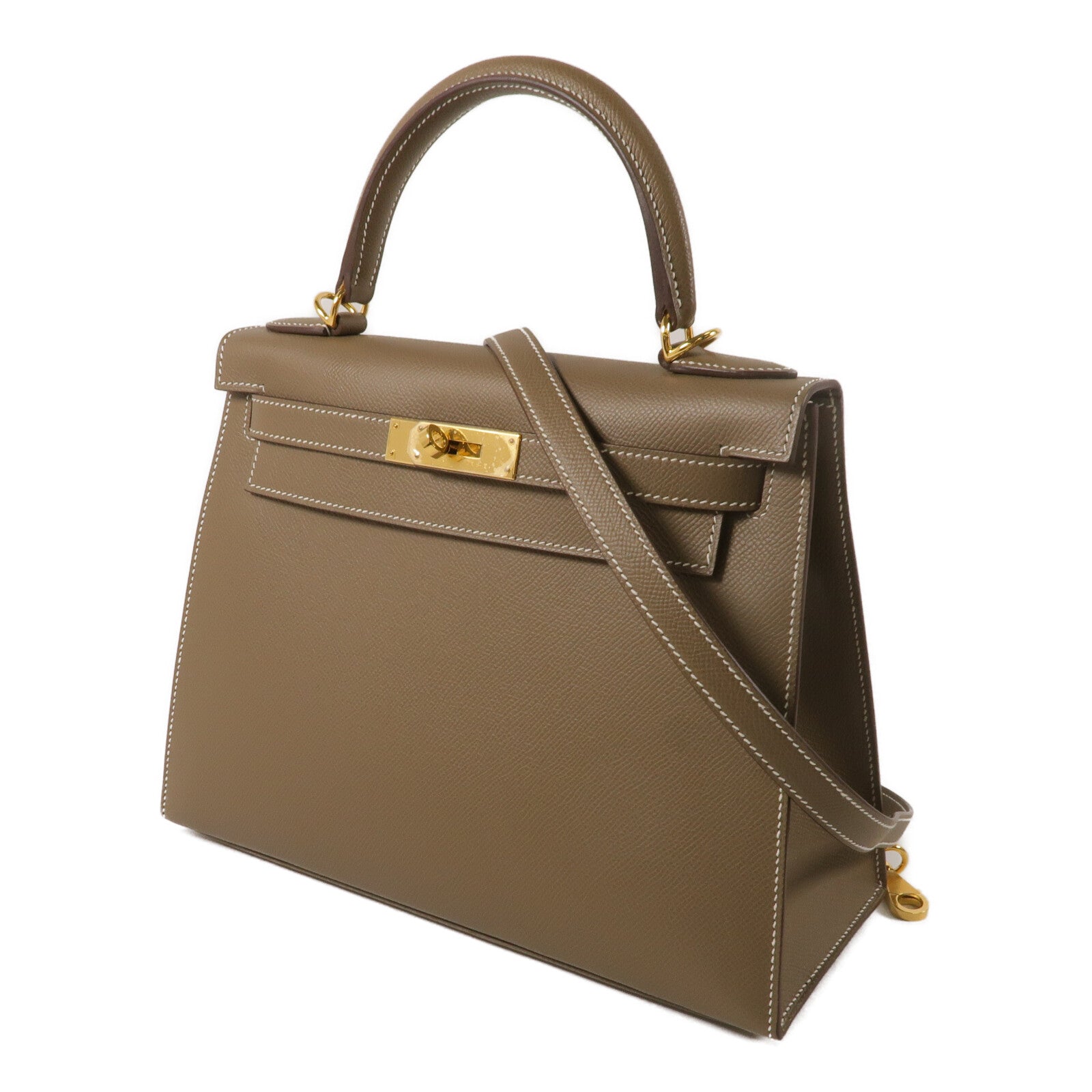 HERMES Kelly 28手挽肩背兩用袋Etoupe