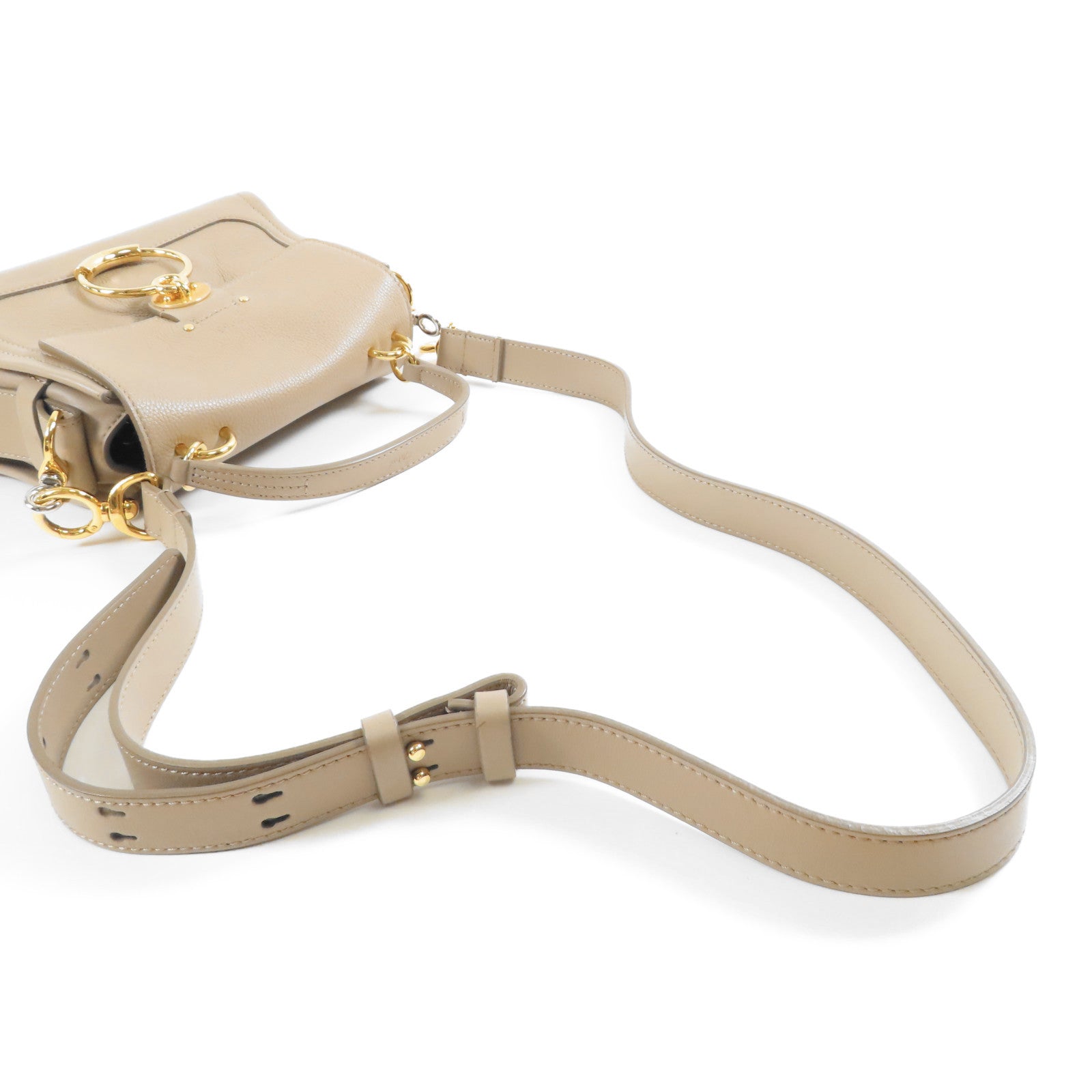 Chloe 【激減優惠】牛皮皮革Mini Tess Day金扣手挽肩背兩用袋