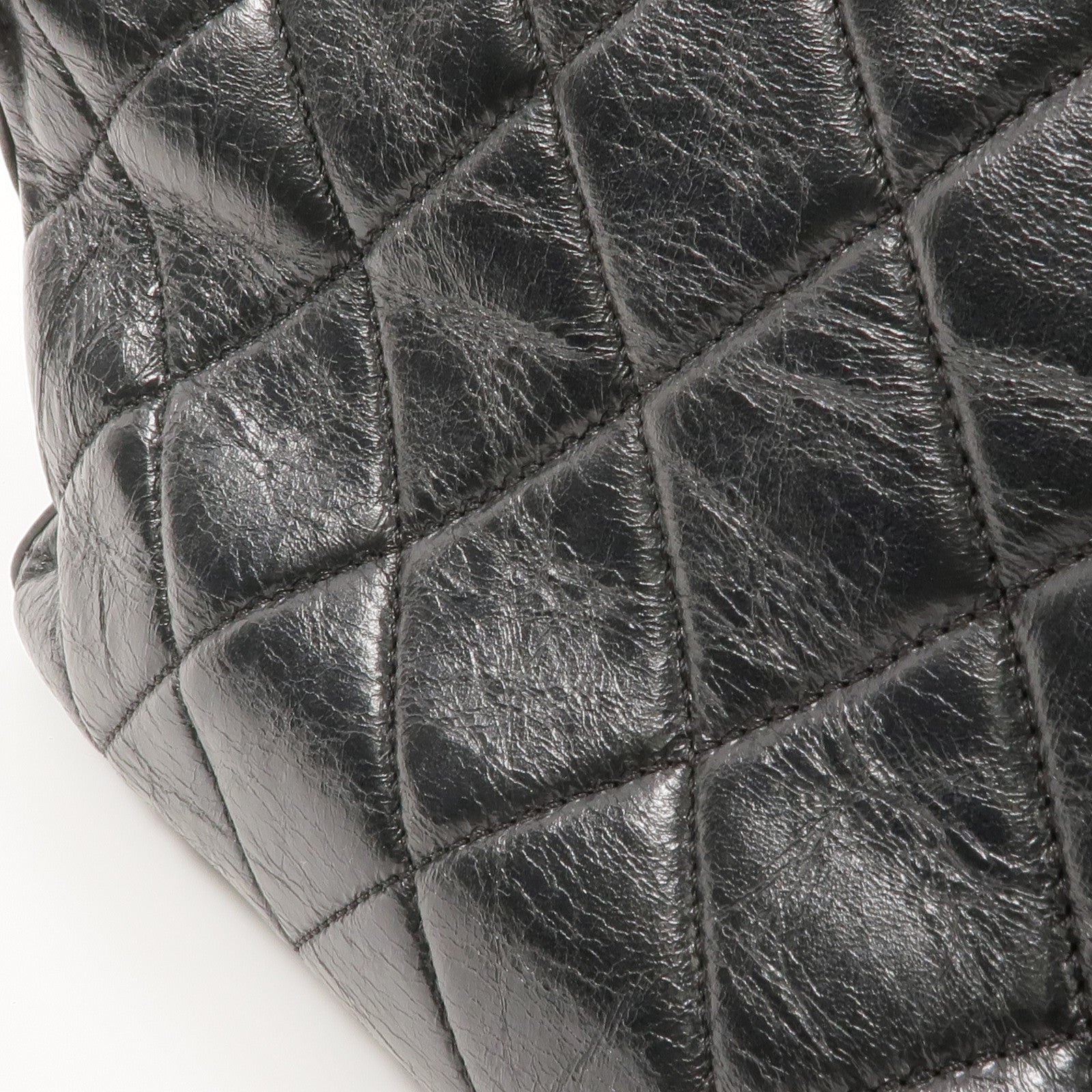 CHANEL 牛皮皮革Chain Shoulder金扣鏈帶肩背袋