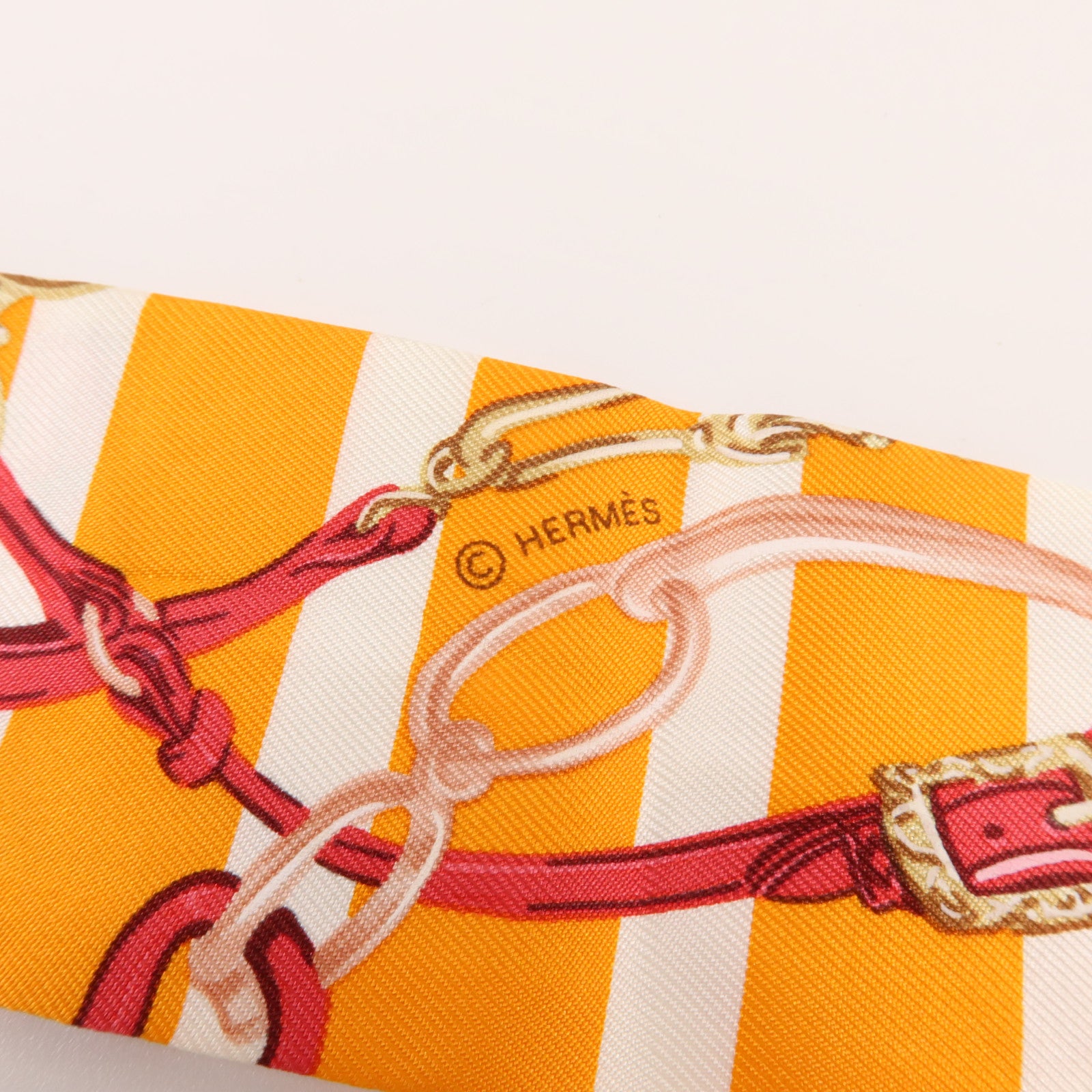 HERMES 絲質Twilly絲巾