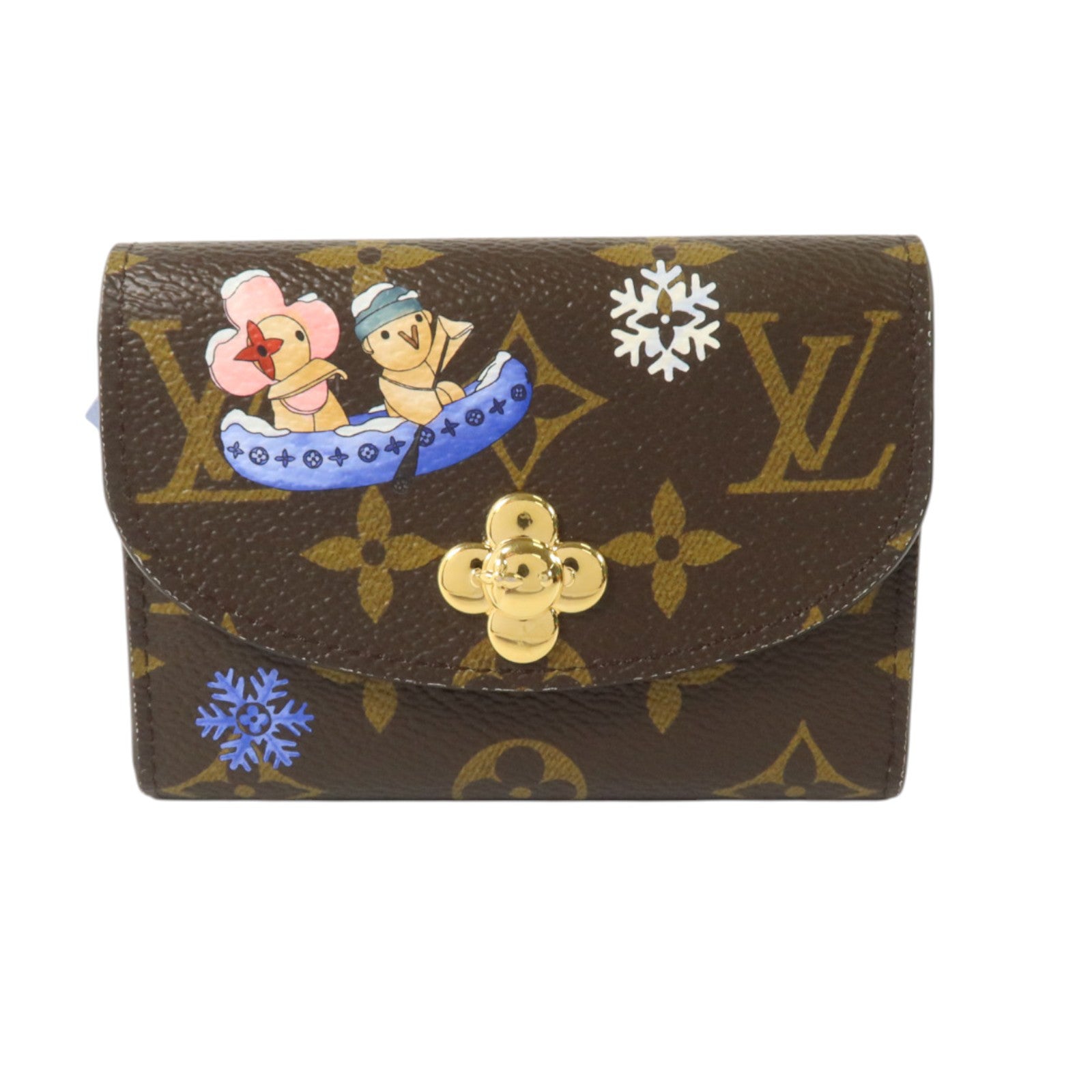 LOUIS VUITTON Monogram Rosalie金扣卡片套