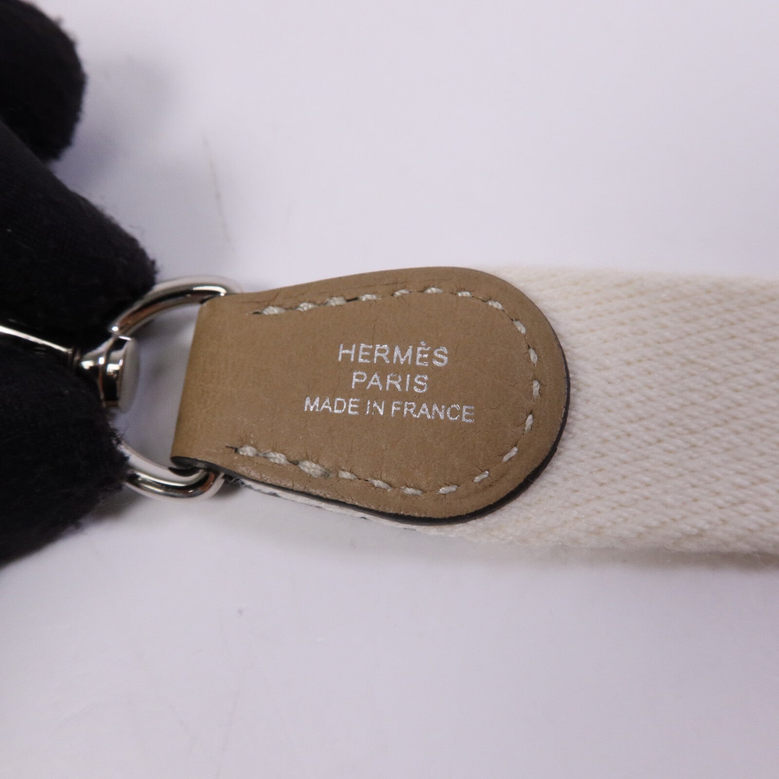 HERMES Clemence皮革Evelyne TPM銀扣肩背袋