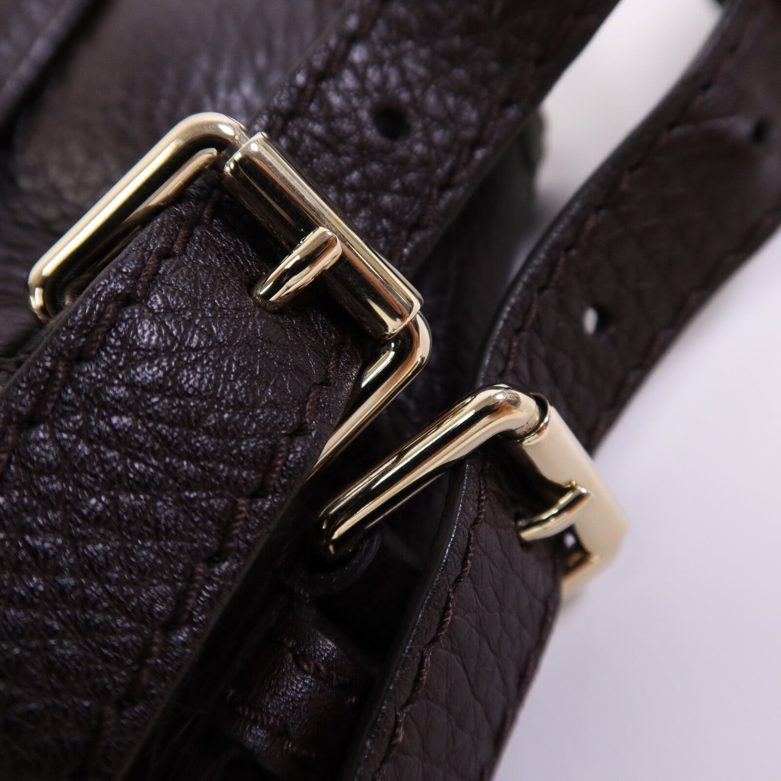 GUCCI 牛皮皮革Heritage Shouler Bag銀扣肩背袋