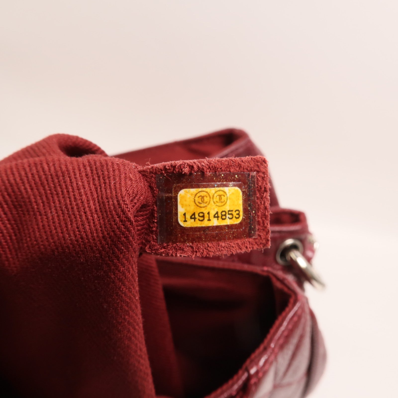 CHANEL 牛皮皮革Chain Shoulder銀扣鏈帶肩背袋