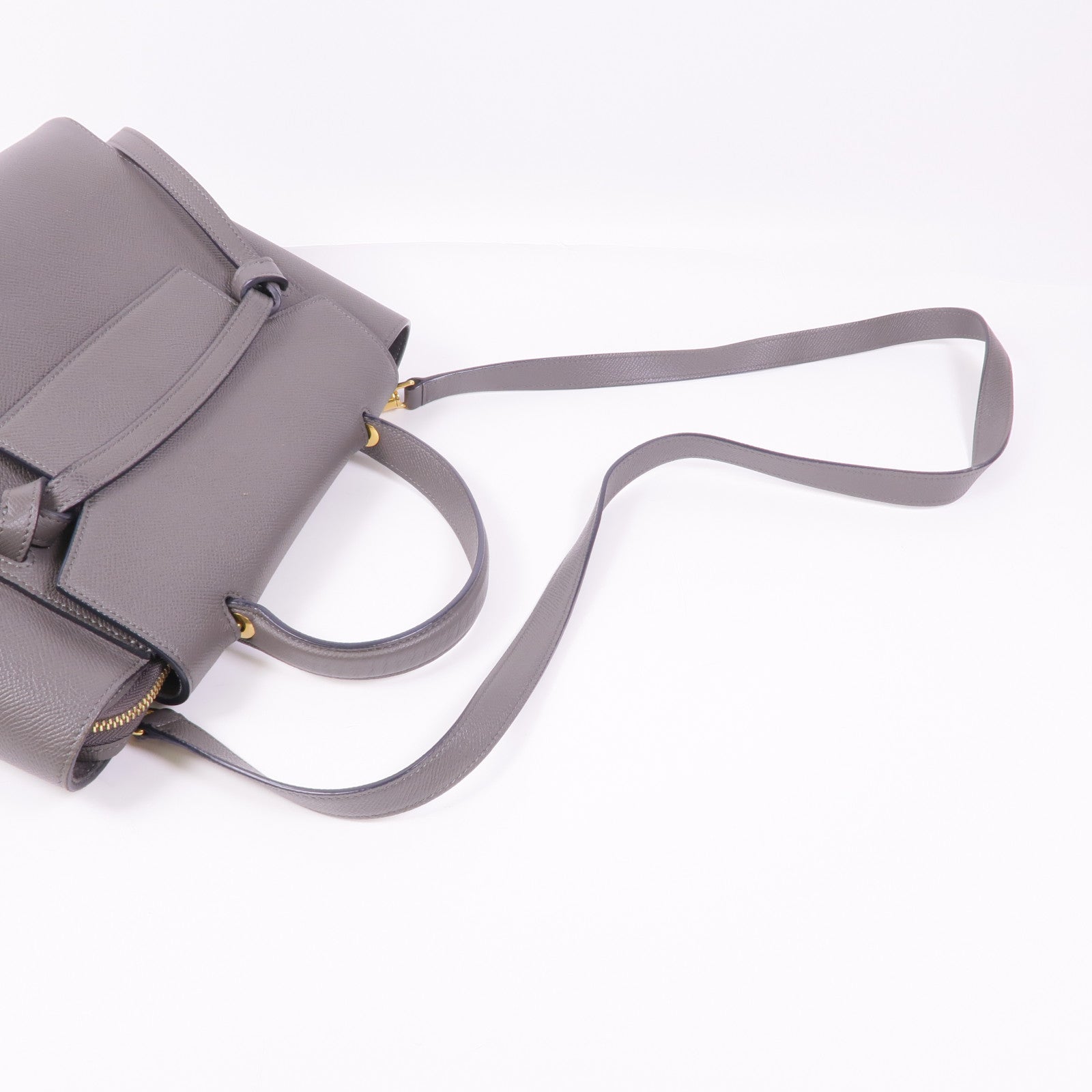 CELINE 牛皮皮革Nano Belt Bag金扣手挽肩背兩用袋