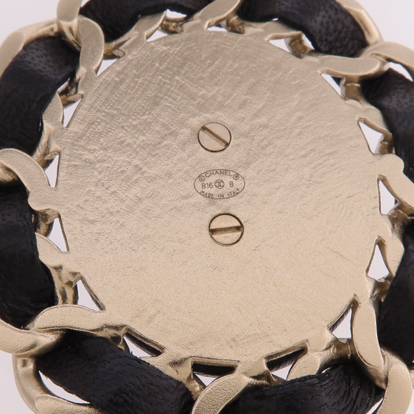 CHANEL 金屬/皮革Necklace項鍊