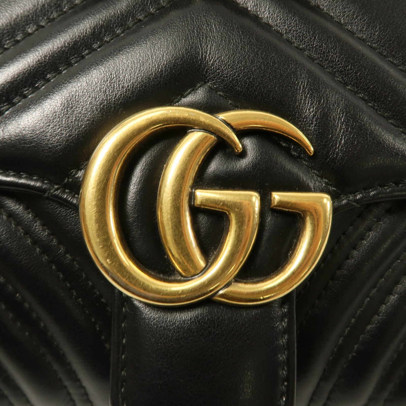 GUCCI 牛皮皮革GG Marmont Small鏈帶肩背袋