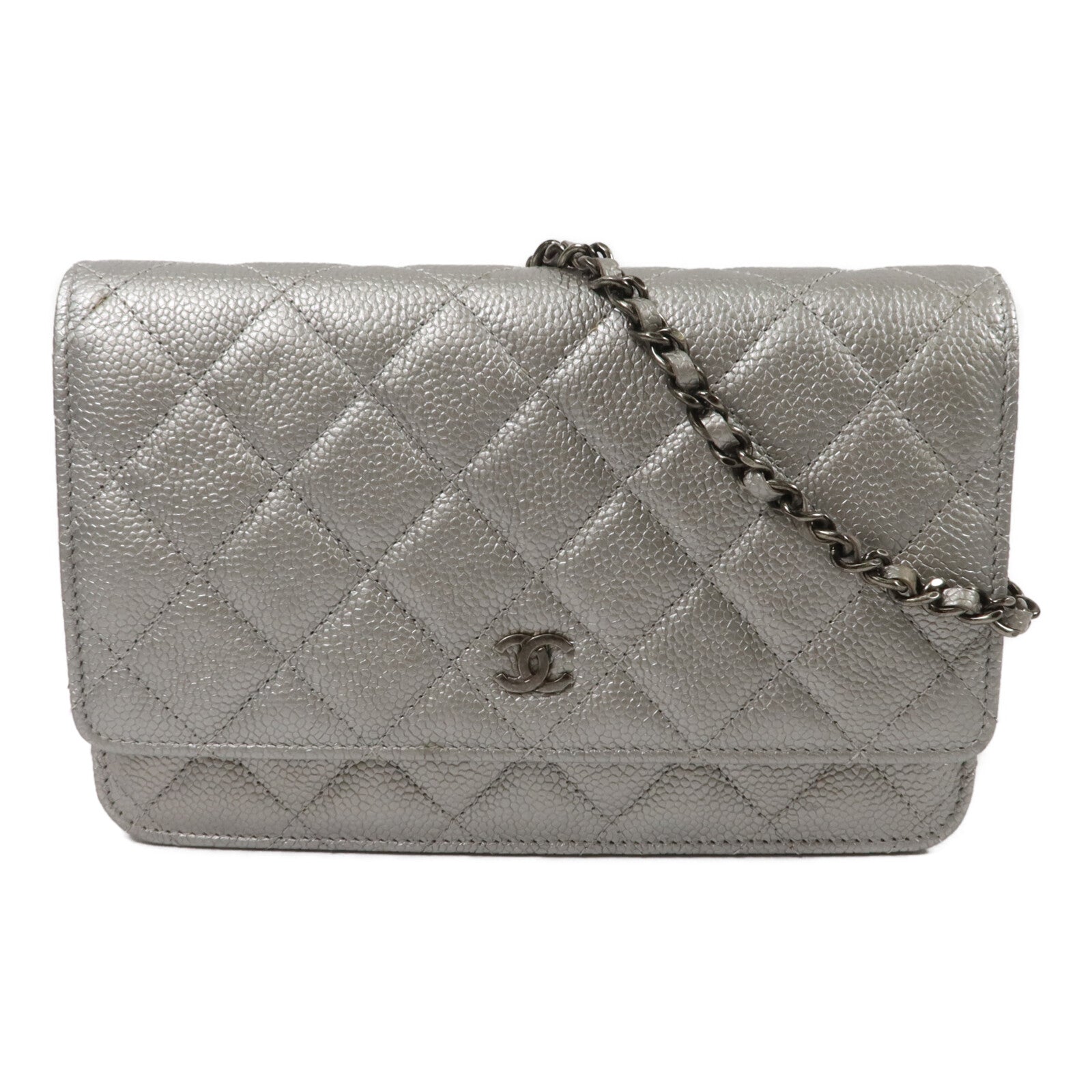 CHANEL 牛皮皮革WOC Wallet On Chain鏈帶肩背袋