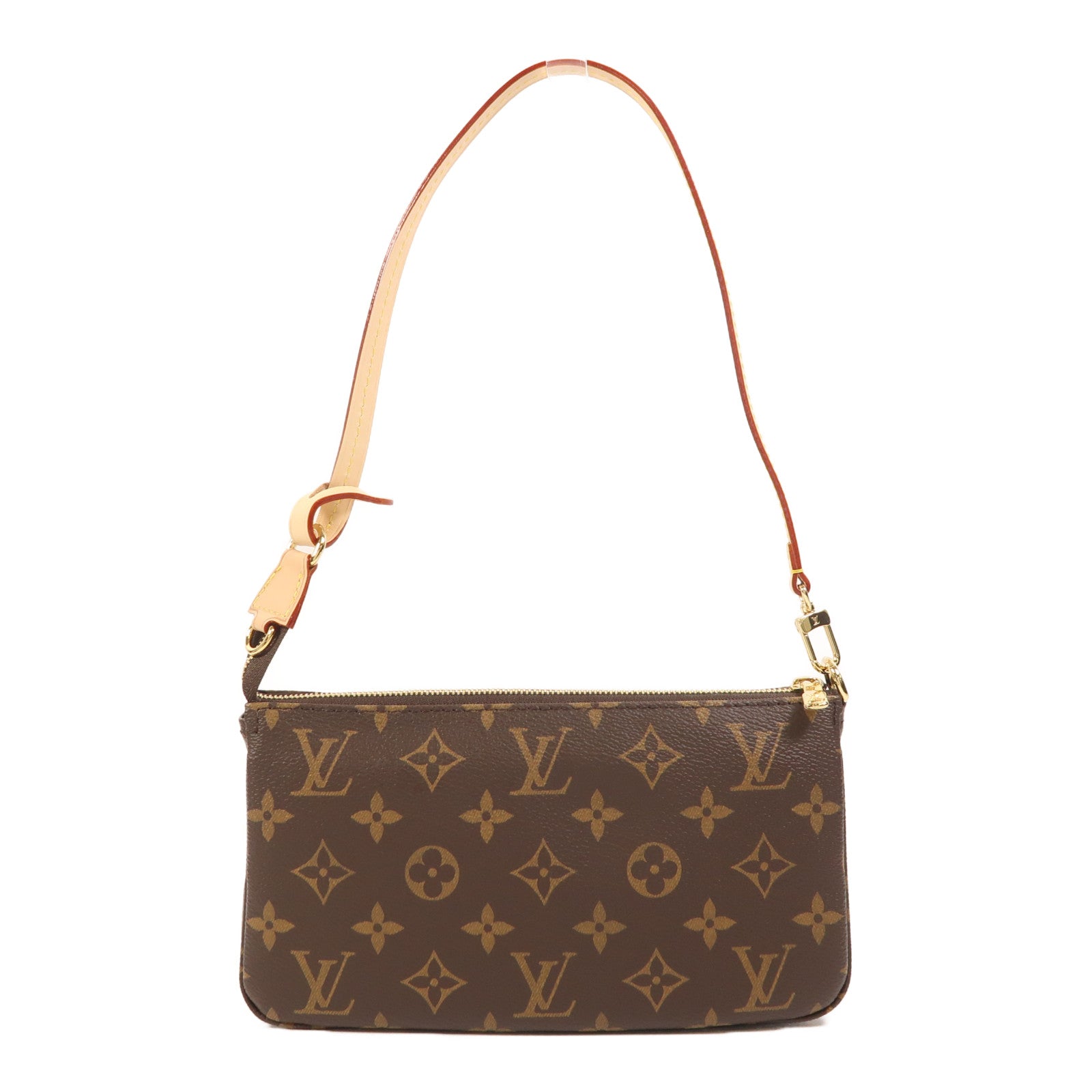 LOUIS VUITTON Monogram Pochette Accessoires金扣鏈帶肩背袋