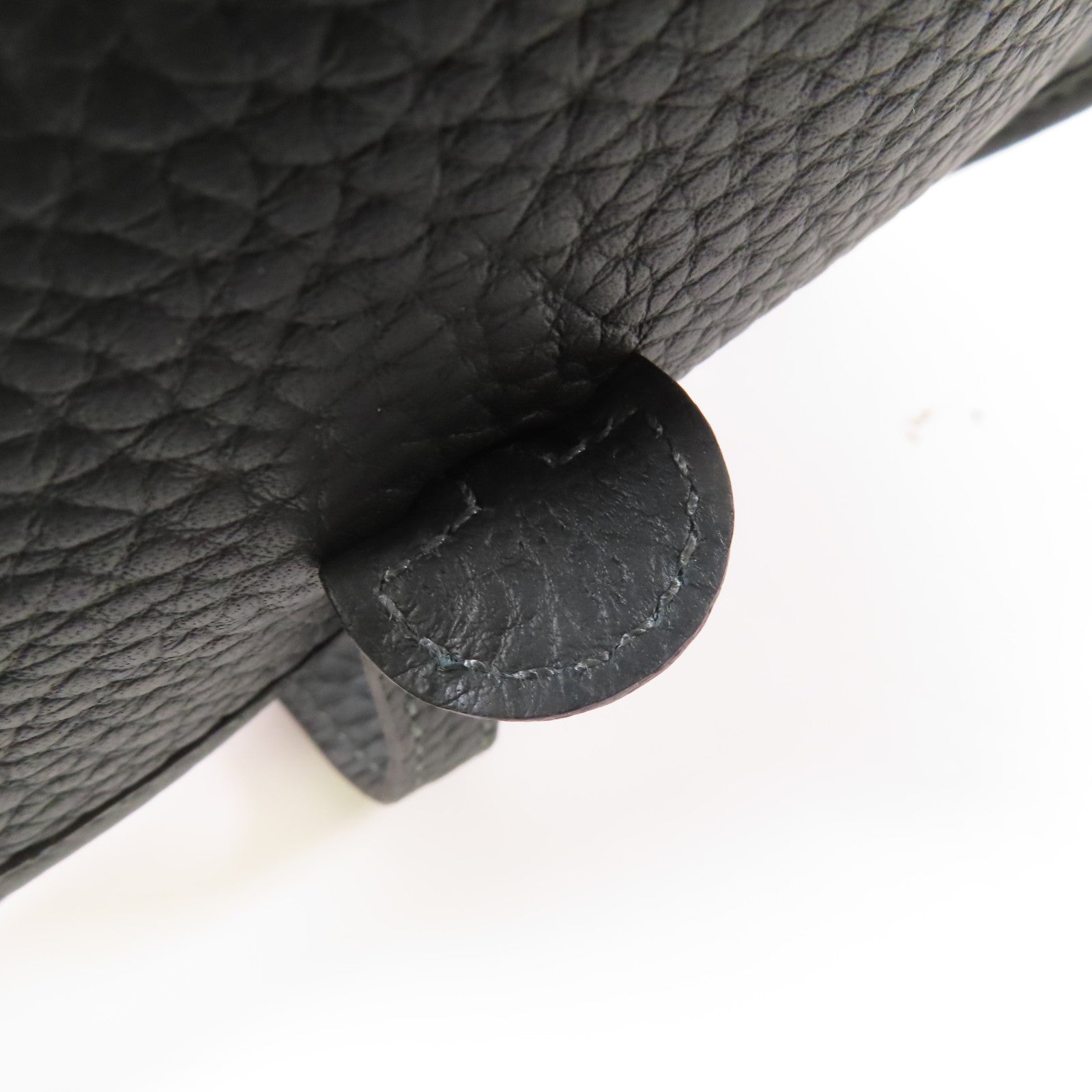HERMES 【激減優惠】Clemence皮革Evelyne TPM金扣肩背袋Vert Fonce