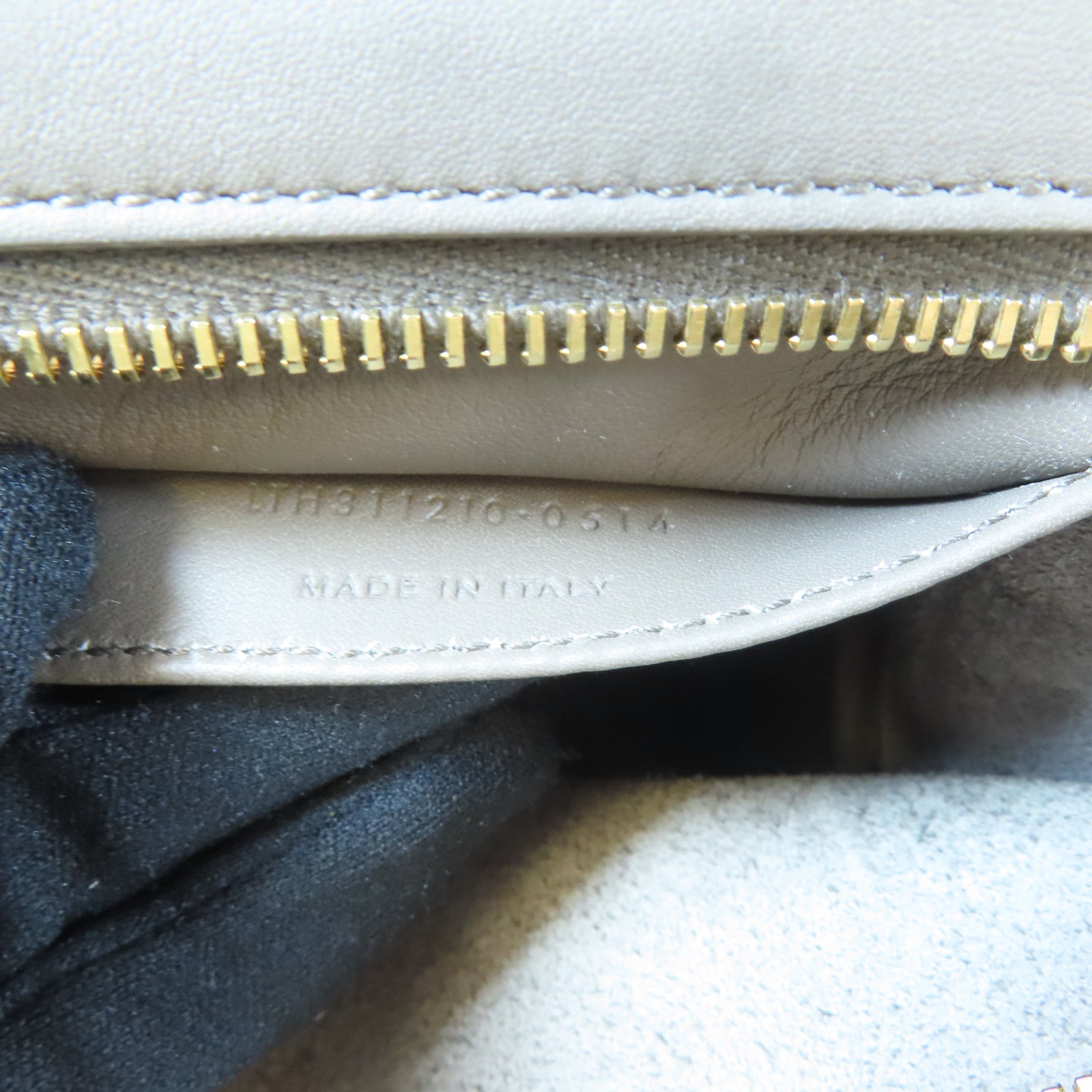 SAINT LAURENT 牛皮皮革Cabas Y 2 Way Shoulder Bag金扣手挽肩背兩用袋灰色