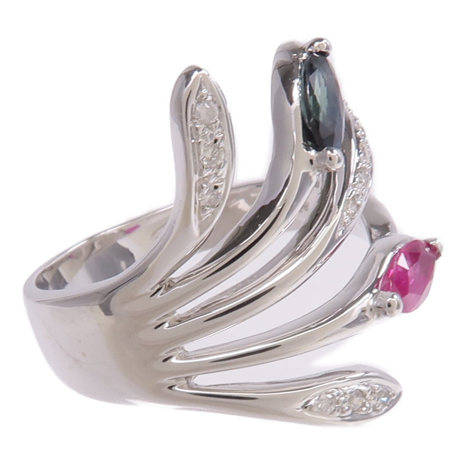 JEWELRY 18K白金Topaz Diamond Ring托帕石/鑽石戒指