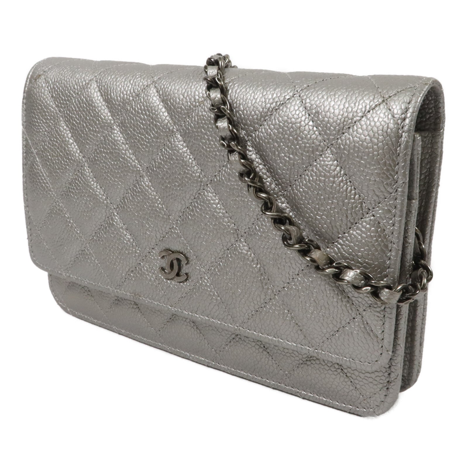 CHANEL 牛皮皮革WOC Wallet On Chain鏈帶肩背袋