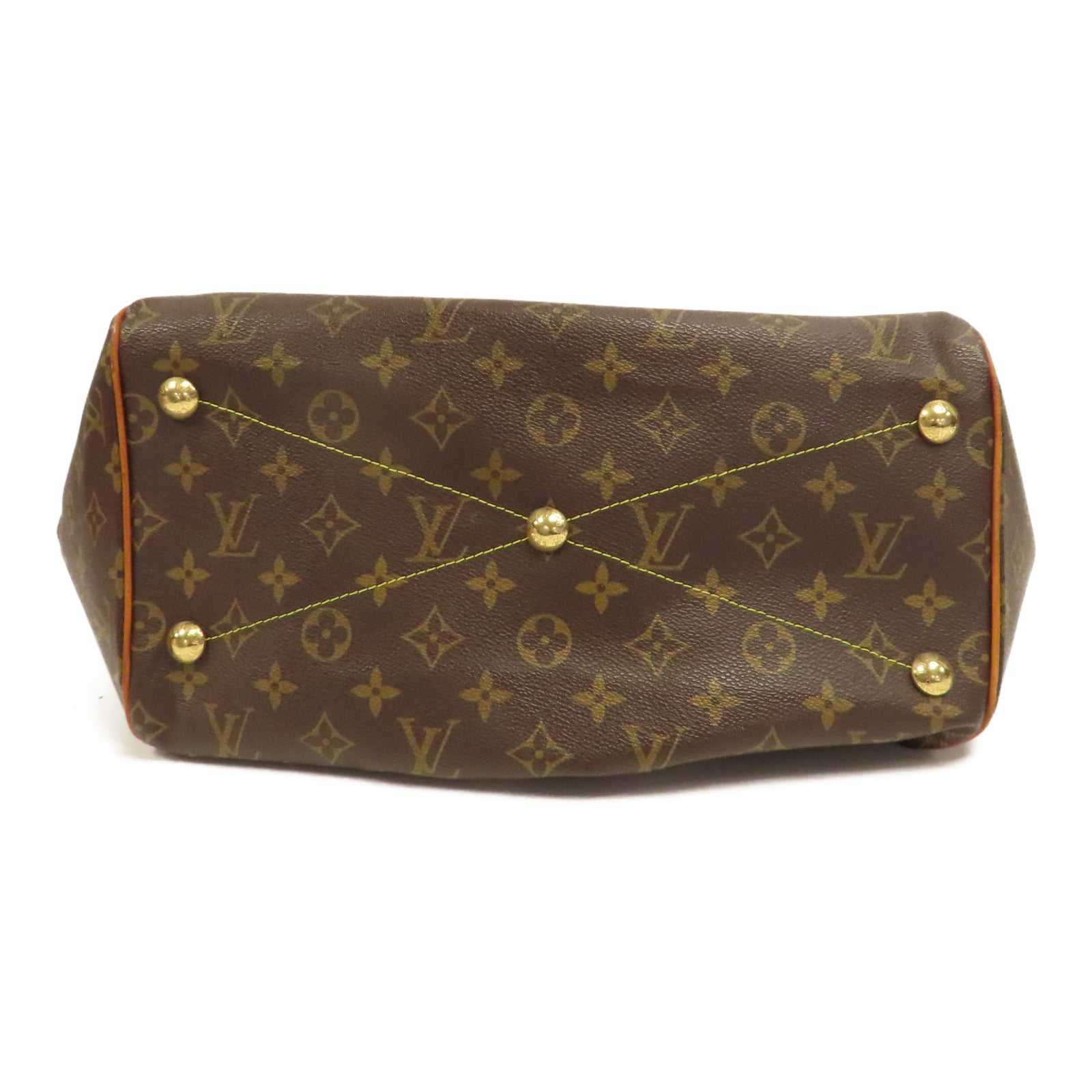 LOUIS VUITTON 【激減優惠】Monogram Tivoli GM金扣肩背袋啡色