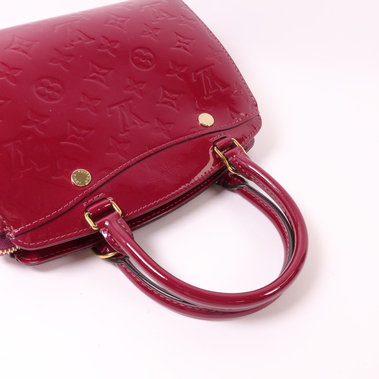 LOUIS VUITTON Monogram Vernis Brera PM手挽肩背兩用袋