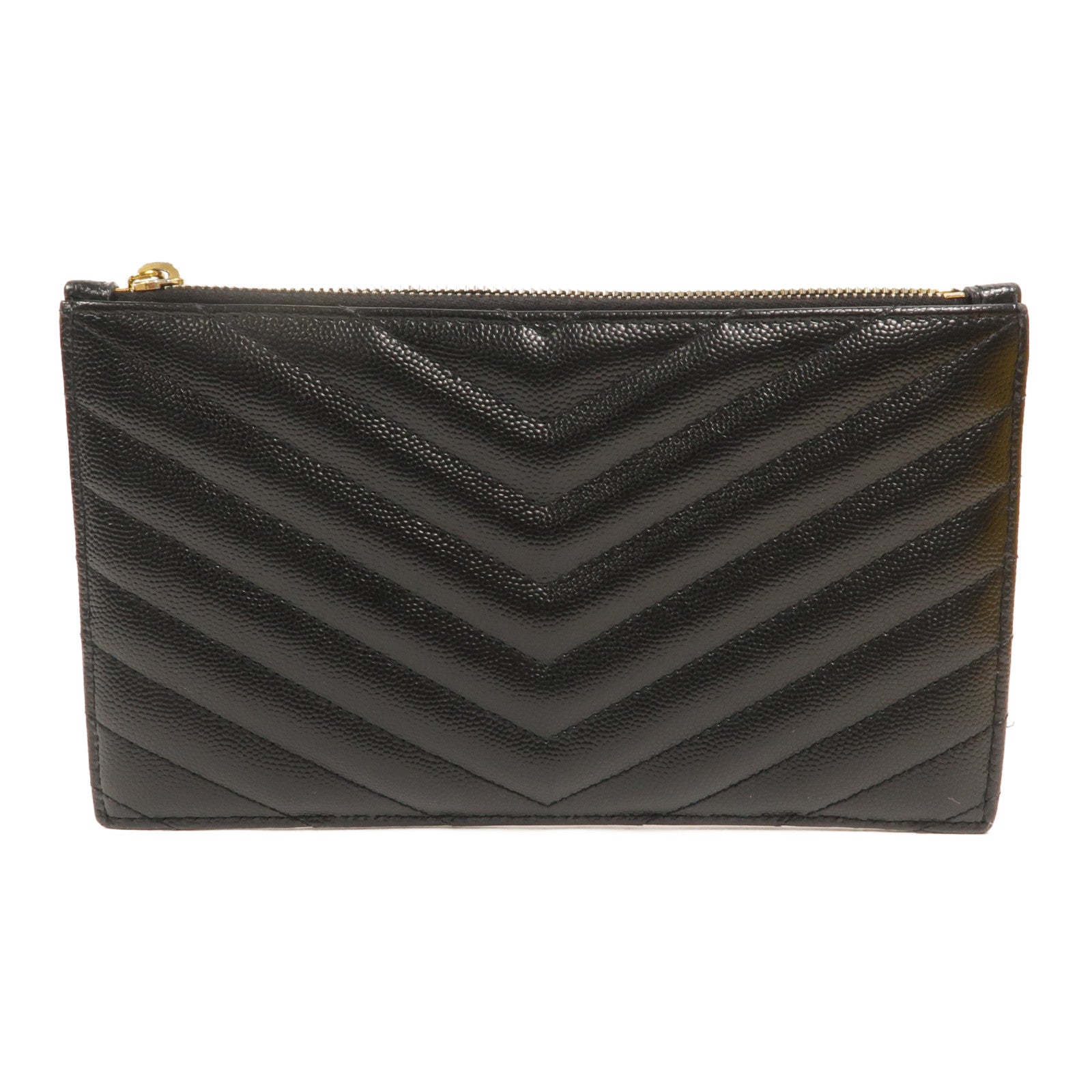 SAINT LAURENT 牛皮皮革Monogram Bill Pouch手拿包
