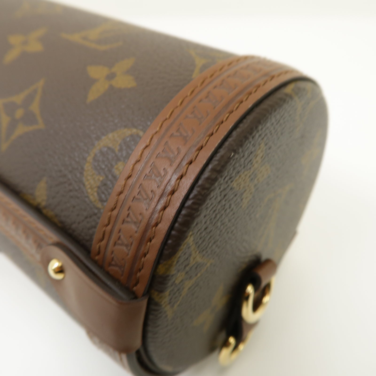 LOUIS VUITTON Monogram Papillon Trunk金扣手挽肩背兩用袋棕色