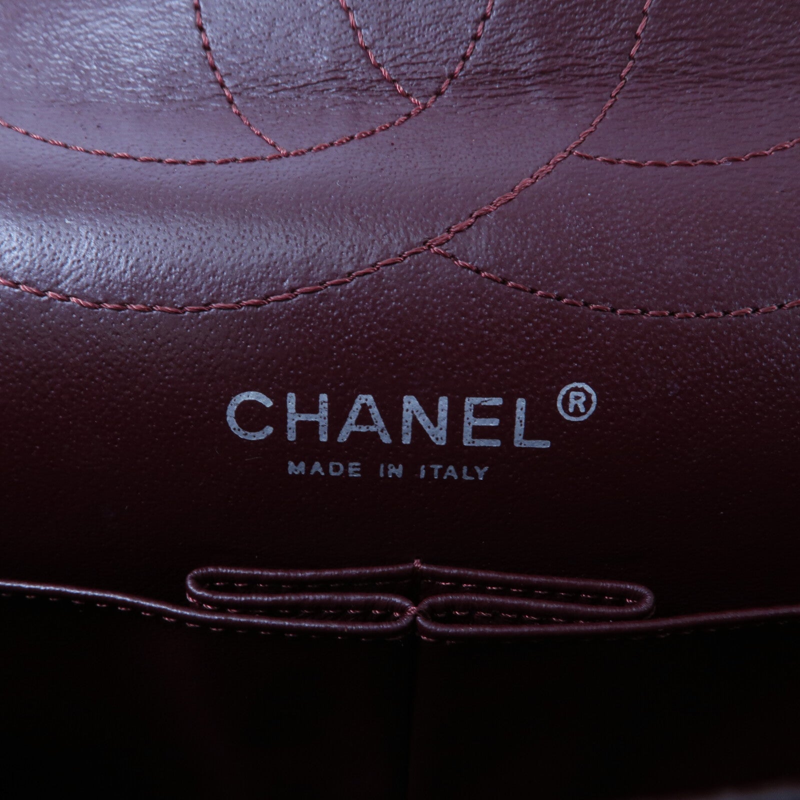 CHANEL 牛皮皮革2.55 Jumbo鏈帶肩背袋
