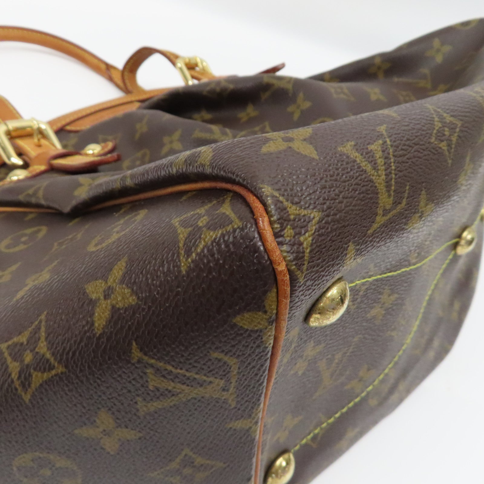 LOUIS VUITTON 【激減優惠】Monogram Tivoli GM金扣肩背袋啡色