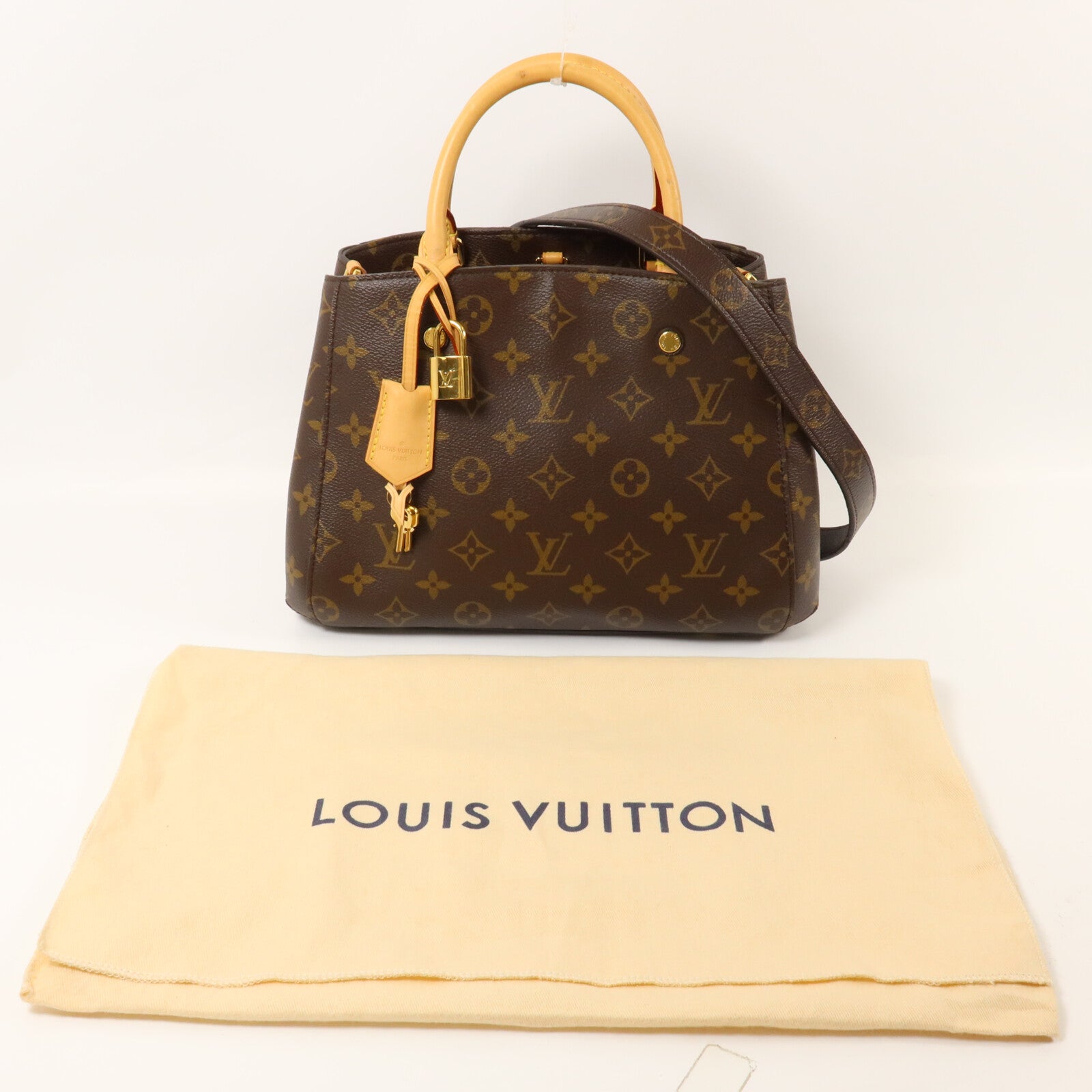 LOUIS VUITTON Monogram Montaigne BB手挽肩背兩用袋