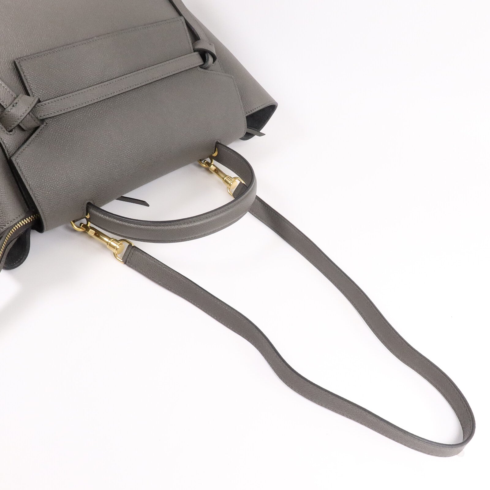 CELINE 牛皮皮革Micro Belt手扣手挽肩背兩用袋