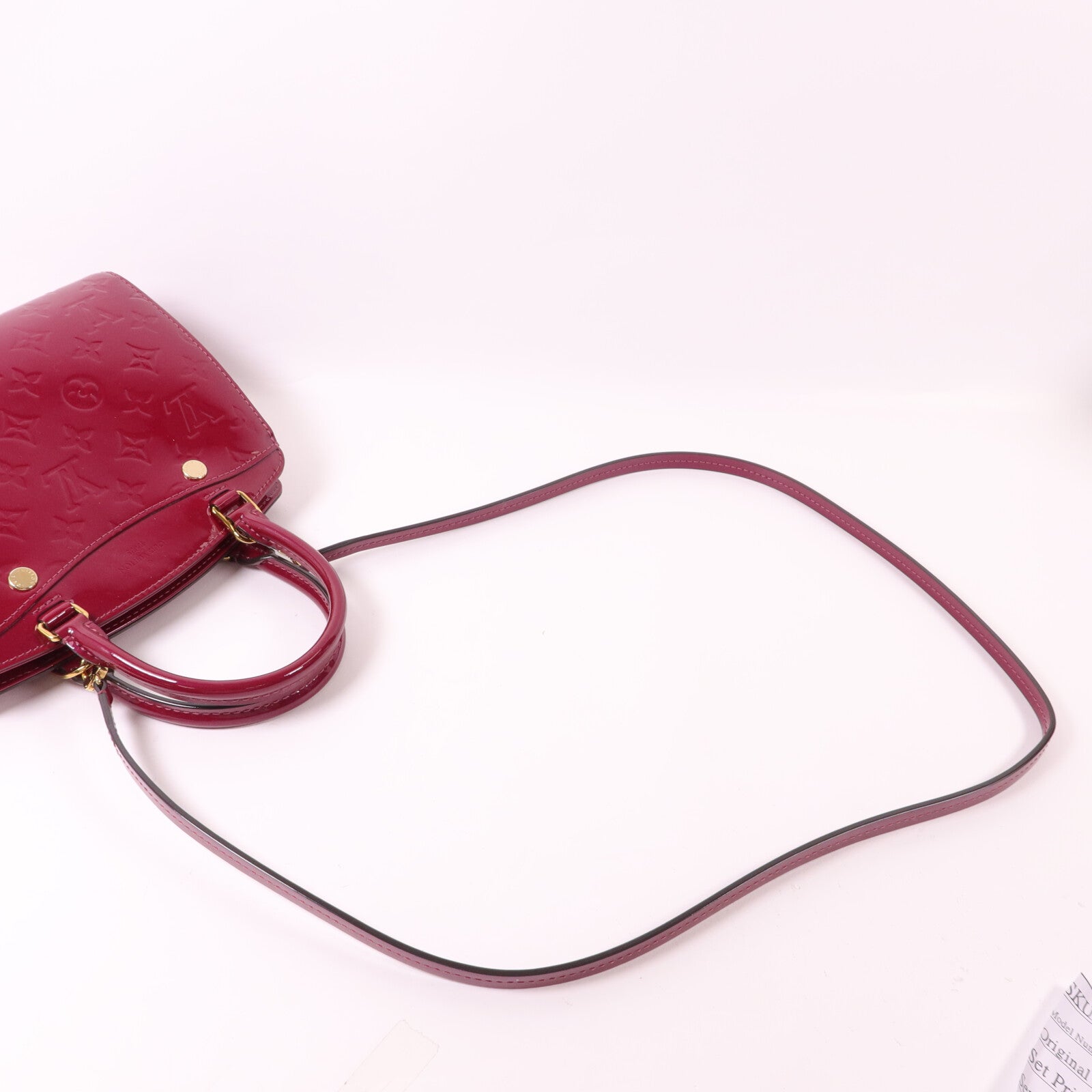 LOUIS VUITTON Monogram Vernis Brera PM手挽肩背兩用袋
