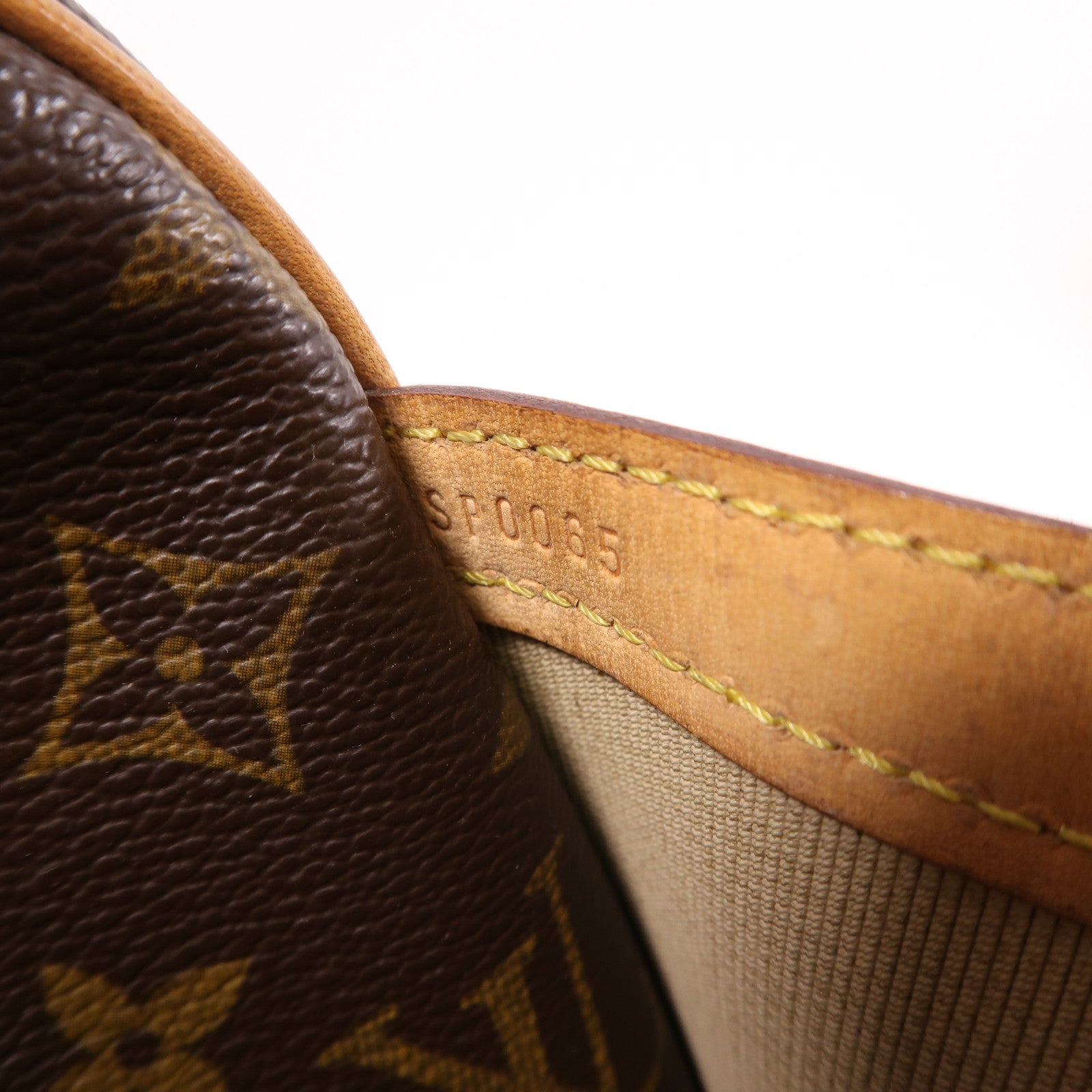 LOUIS VUITTON Monogram Reporter PM金扣肩背袋棕色