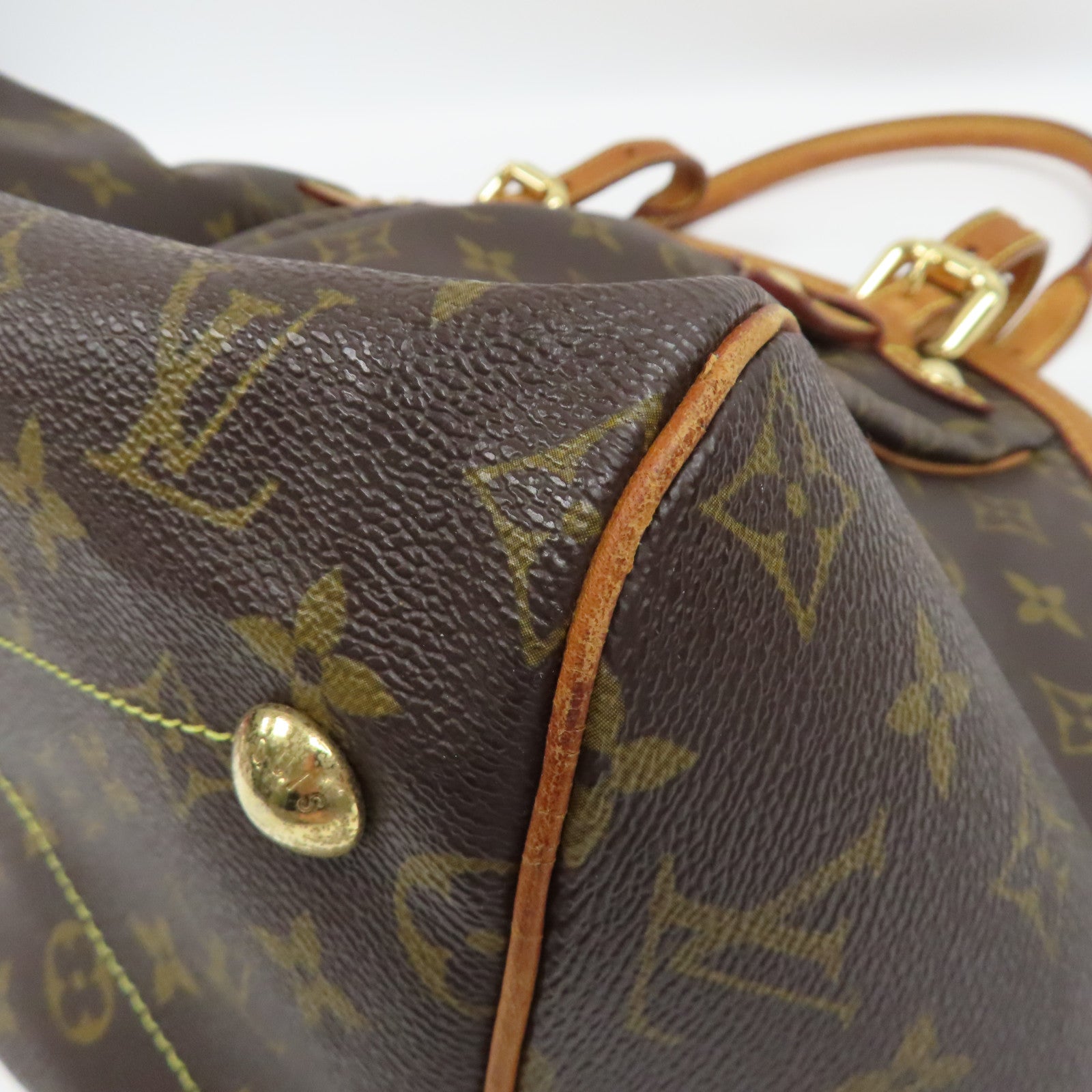 LOUIS VUITTON 【激減優惠】Monogram Tivoli GM金扣肩背袋啡色