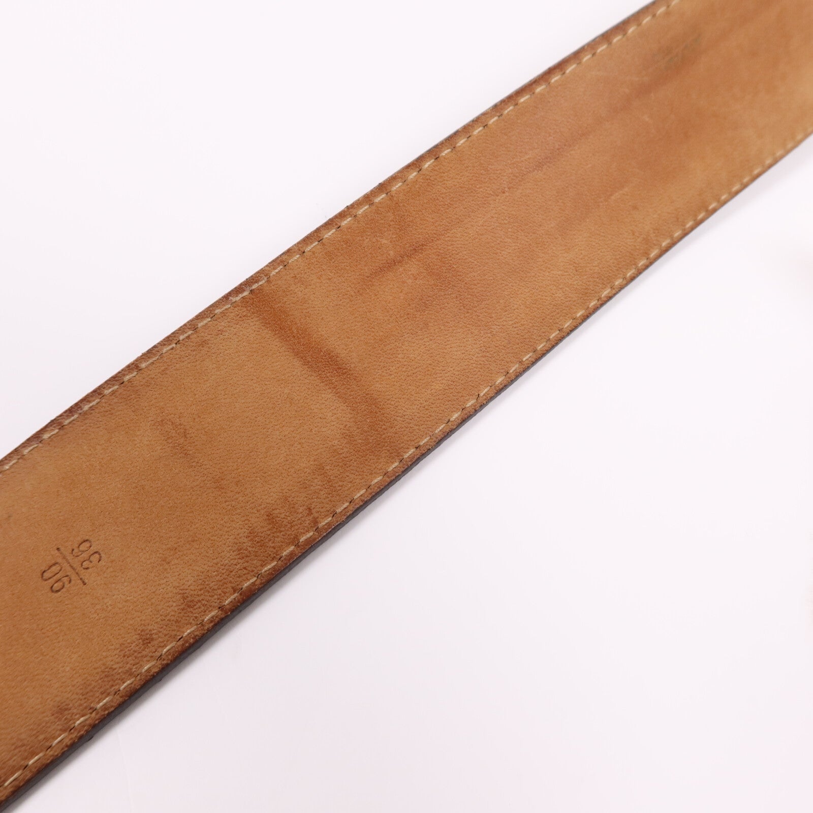 LOUIS VUITTON Monogram Belt 90cm金扣皮帶