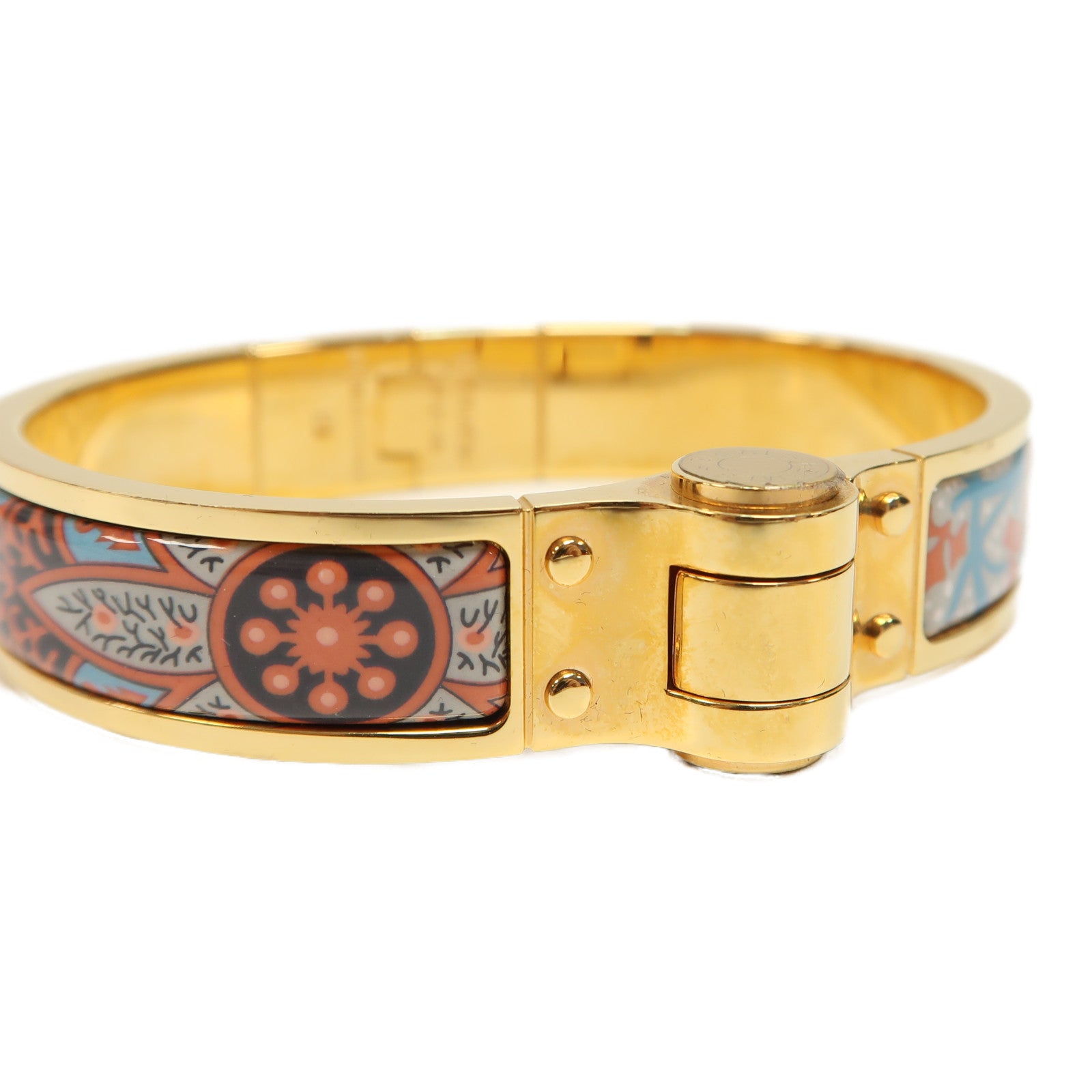 HERMES 金屬Charmierm Bracelet手鐲金色/彩色