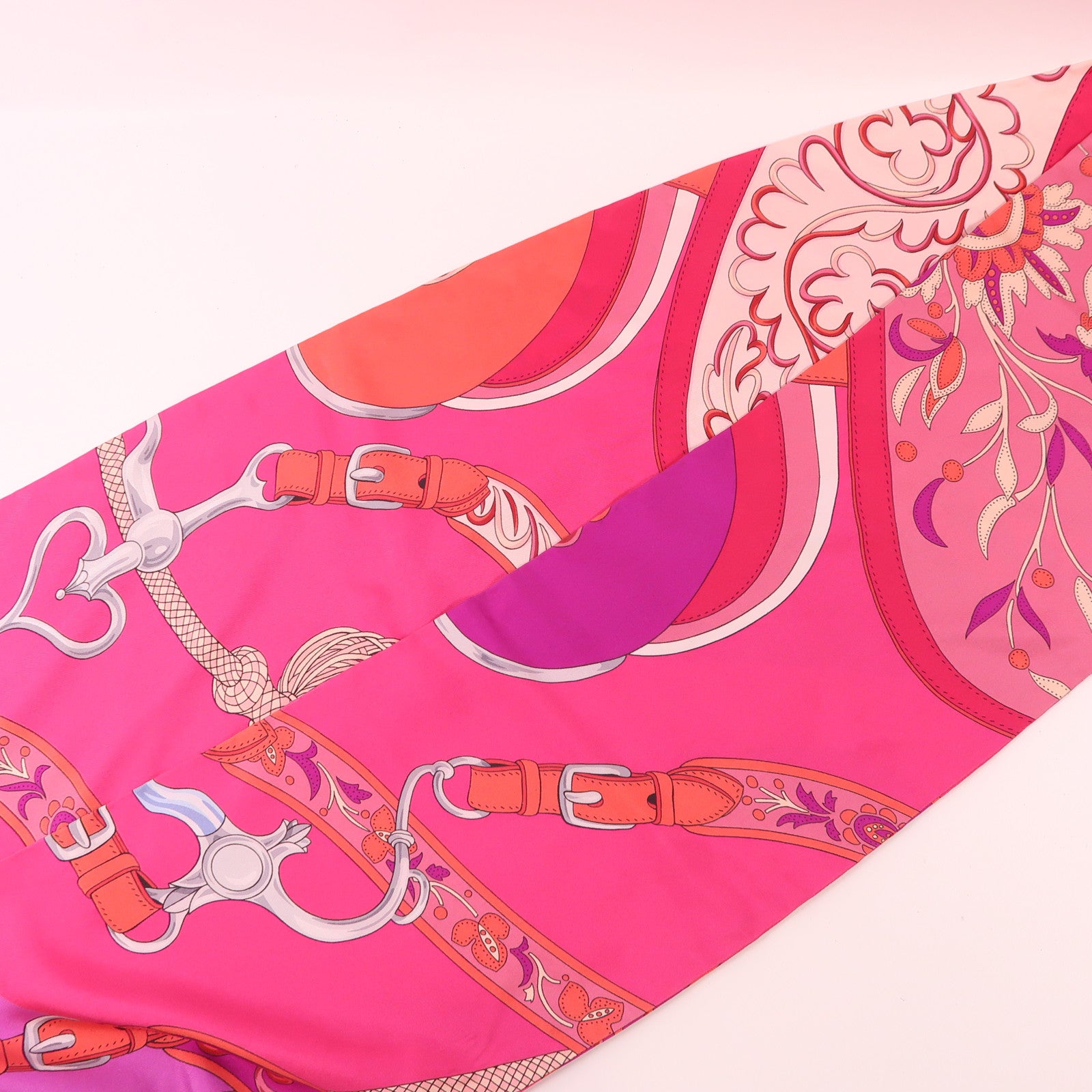 HERMES 【激減優惠】絲質Maxi Twilly絲巾