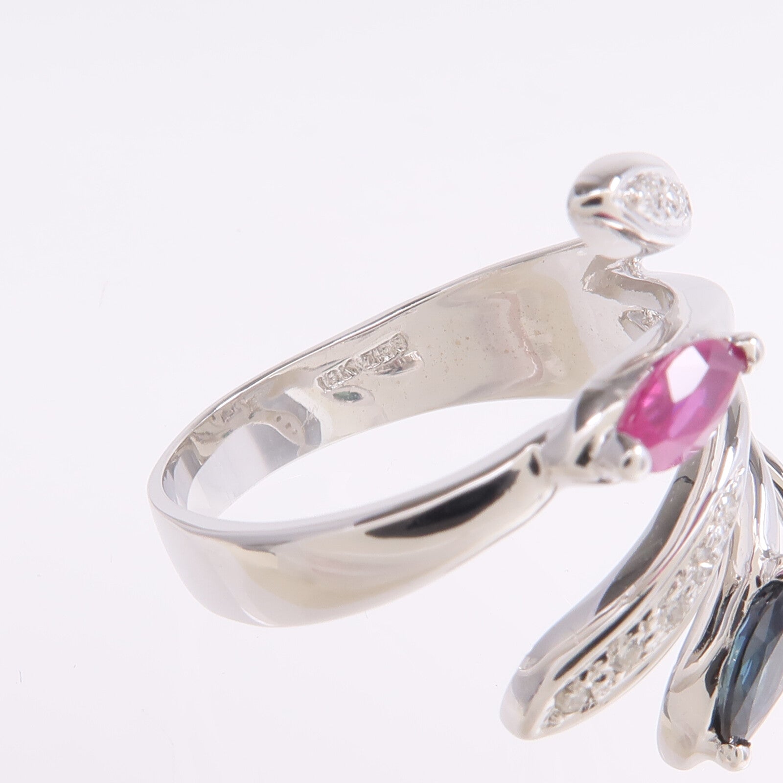 JEWELRY 18K白金Topaz Diamond Ring托帕石/鑽石戒指