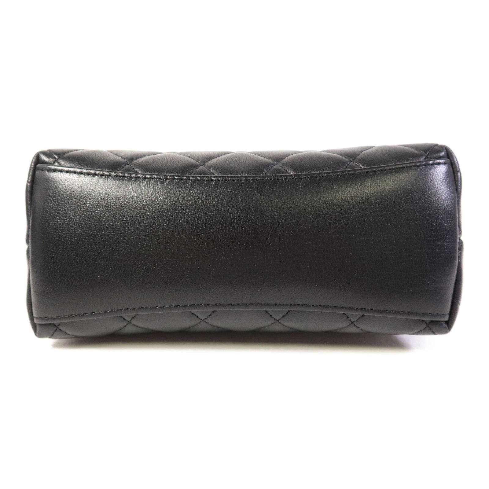 CHANEL 羊皮皮革Handbag金扣手挽袋