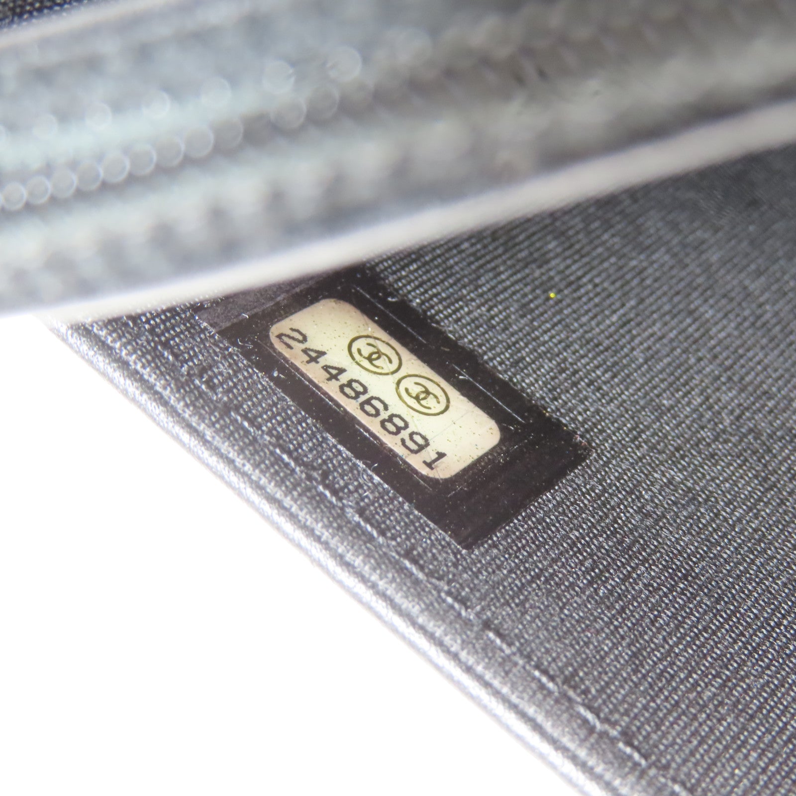 CHANEL 【激減優惠】菱格羊皮皮革Boy WOC Wallet On Chain金扣鏈帶肩背袋黑色