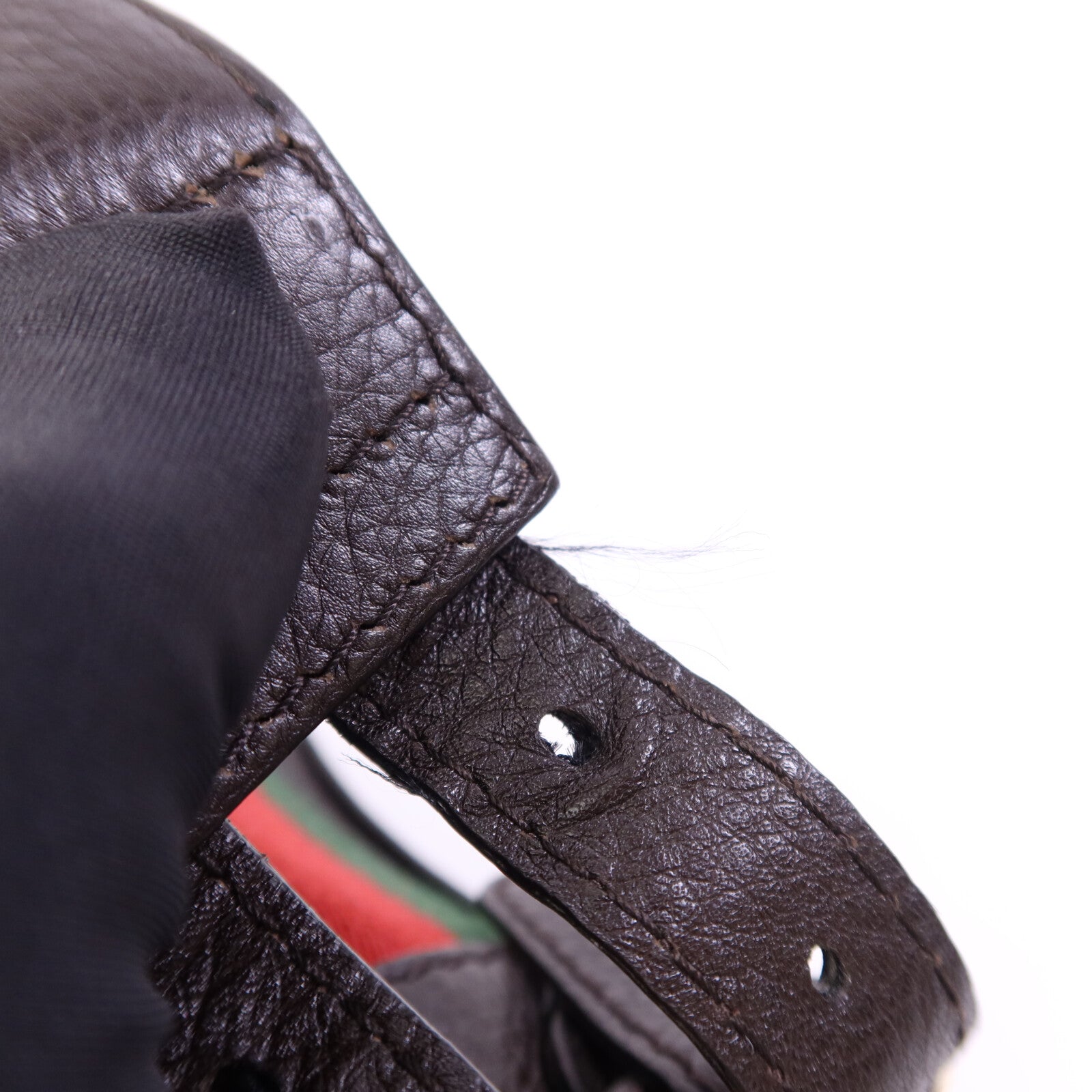 GUCCI 牛皮皮革Heritage Shouler Bag銀扣肩背袋