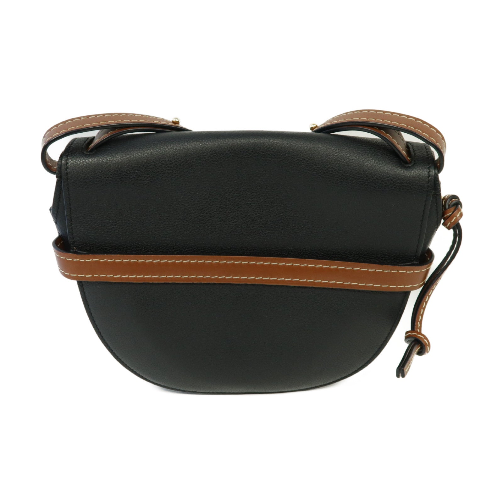 LOEWE 【激減優惠】牛皮皮革Small Gate金扣肩背袋黒色