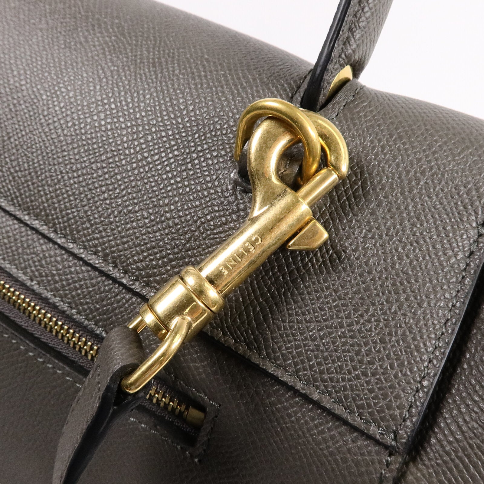 CELINE 牛皮皮革Micro Belt手扣手挽肩背兩用袋