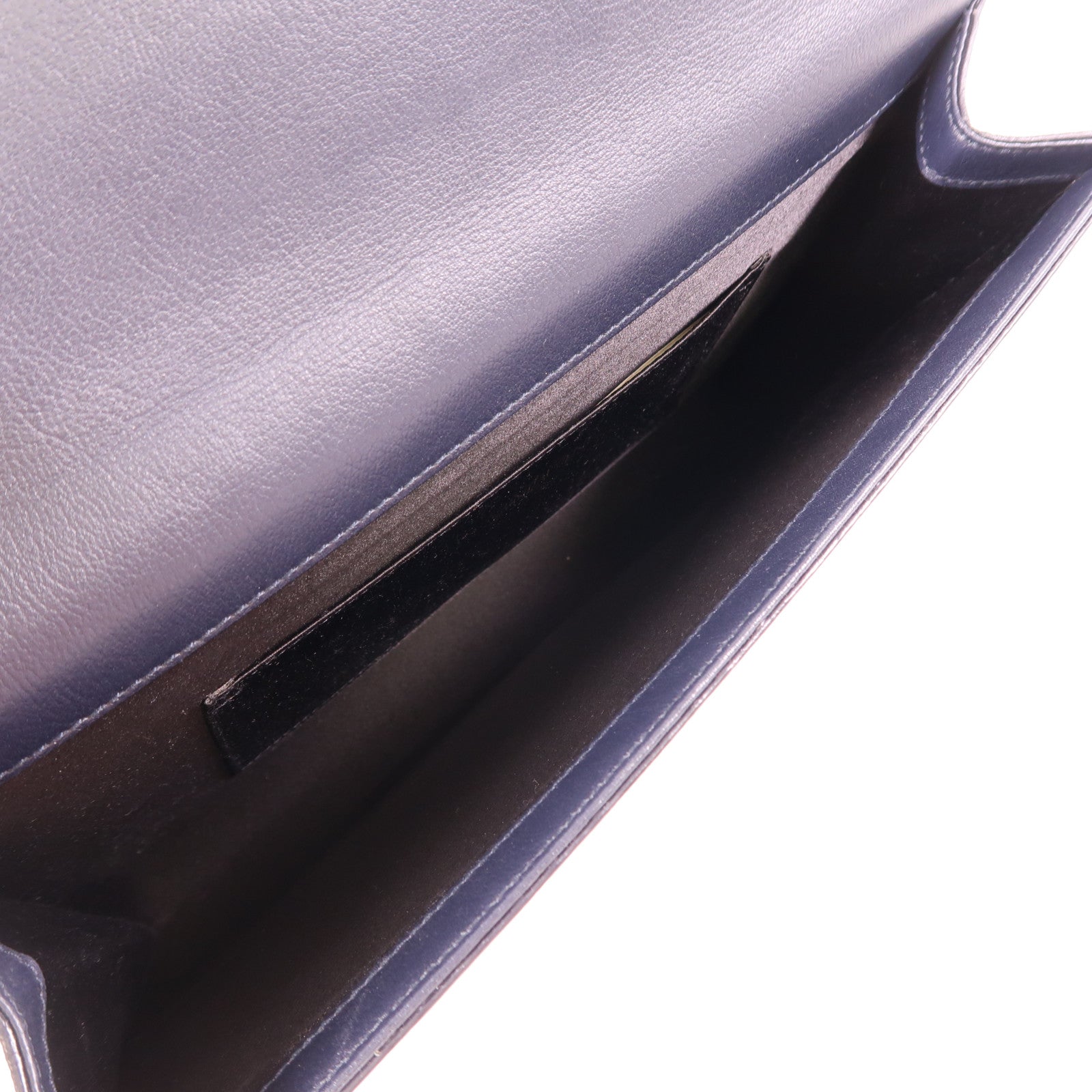 YVES SAINT LAURENT 牛皮皮革Clutch金扣手拿包