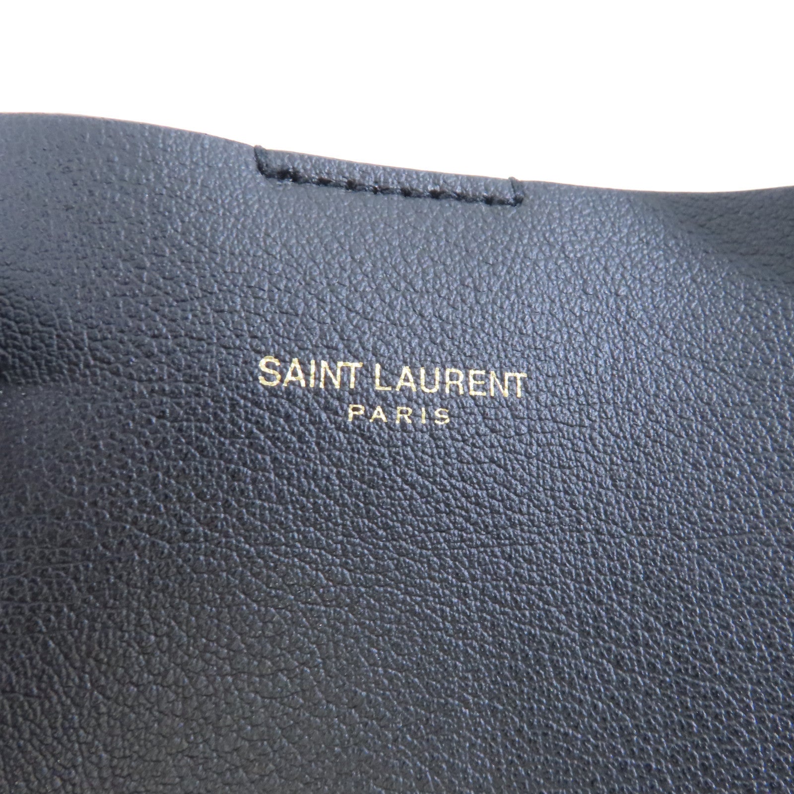SAINT LAURENT 牛皮皮革Toy Shopping Bag金扣手挽肩背兩用袋黑色