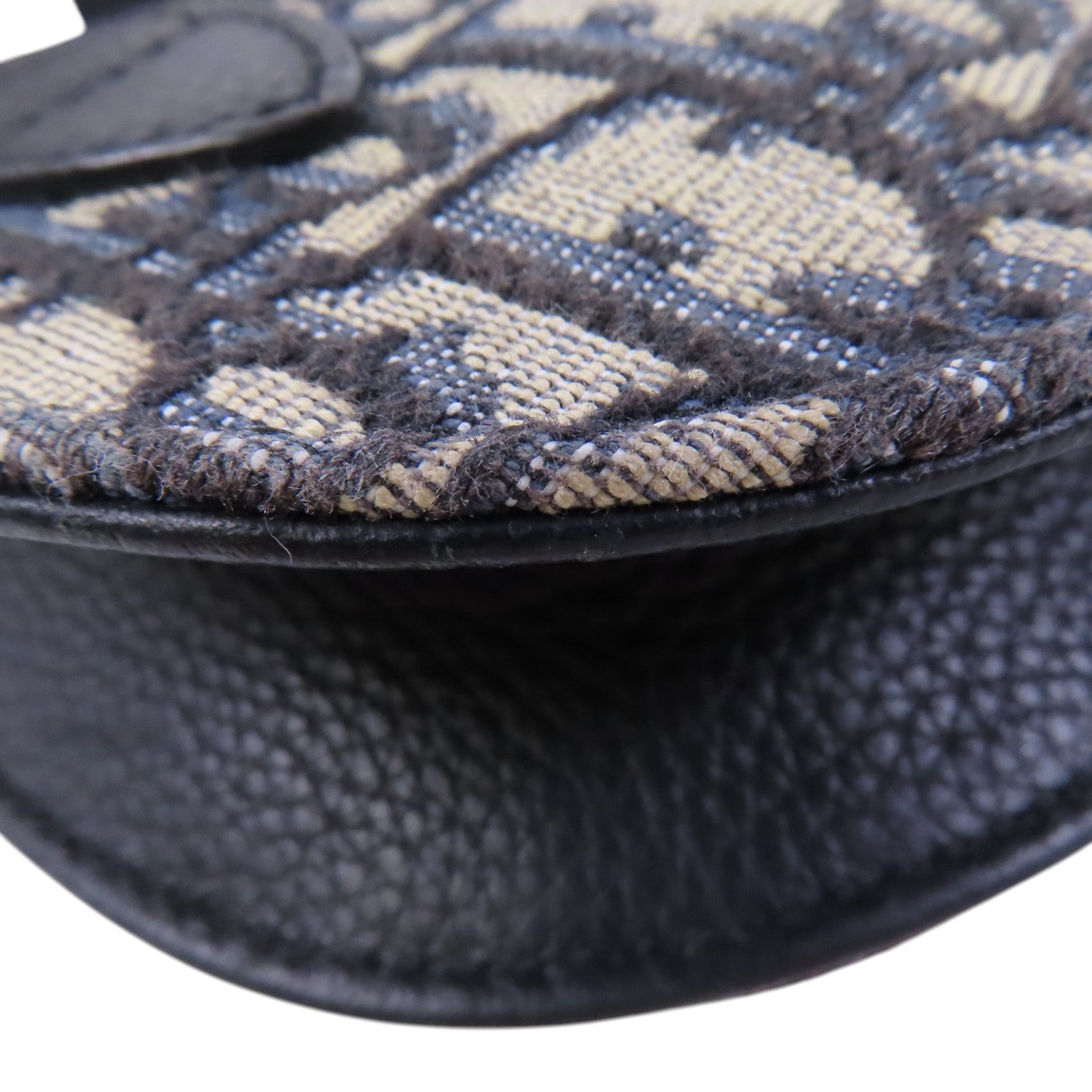 Dior 【激減優惠】Oblique帆布Saddle Messenger銀扣肩背袋