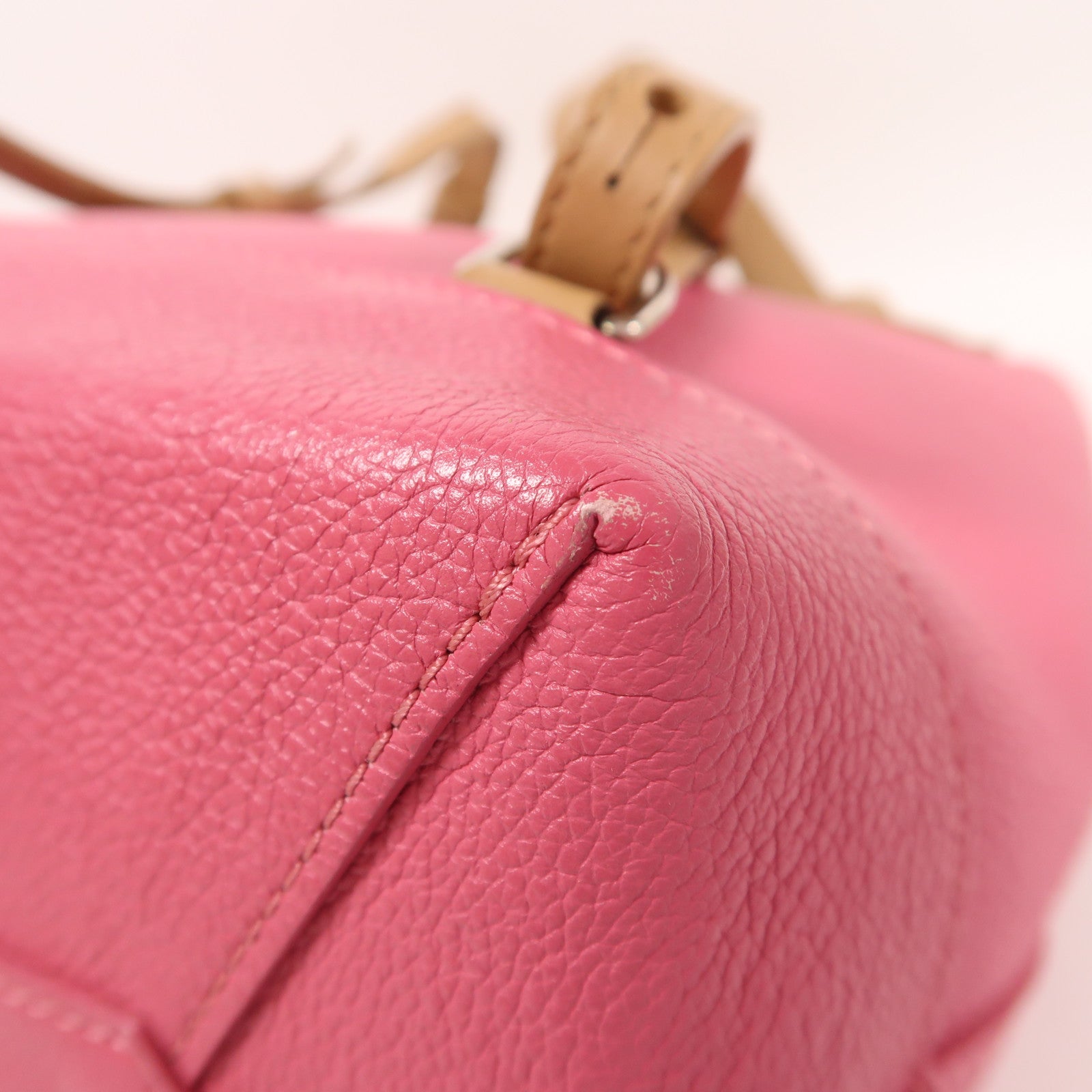 LOUIS VUITTON 皮革Lockme Backpack銀扣背包