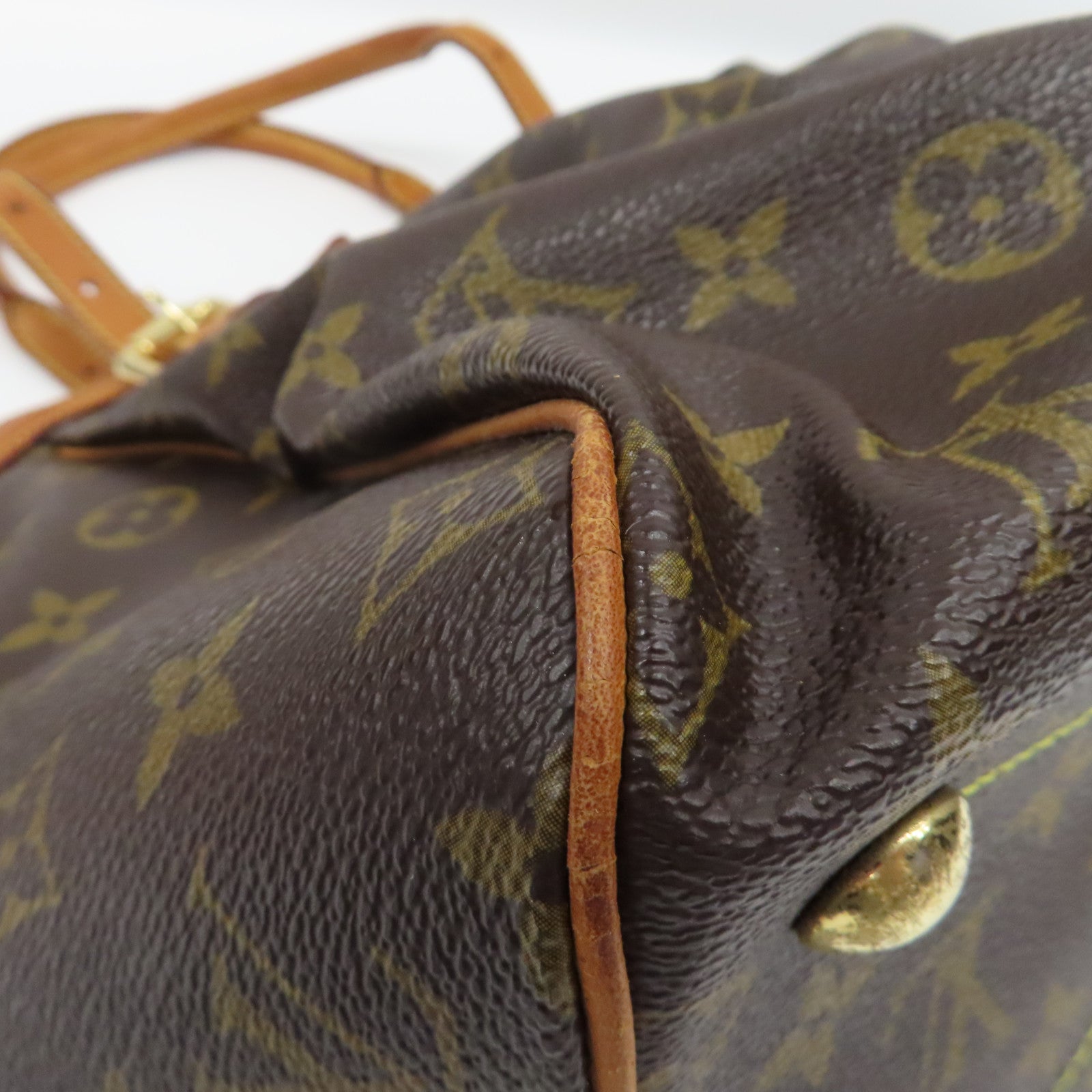LOUIS VUITTON 【激減優惠】Monogram Tivoli GM金扣肩背袋啡色
